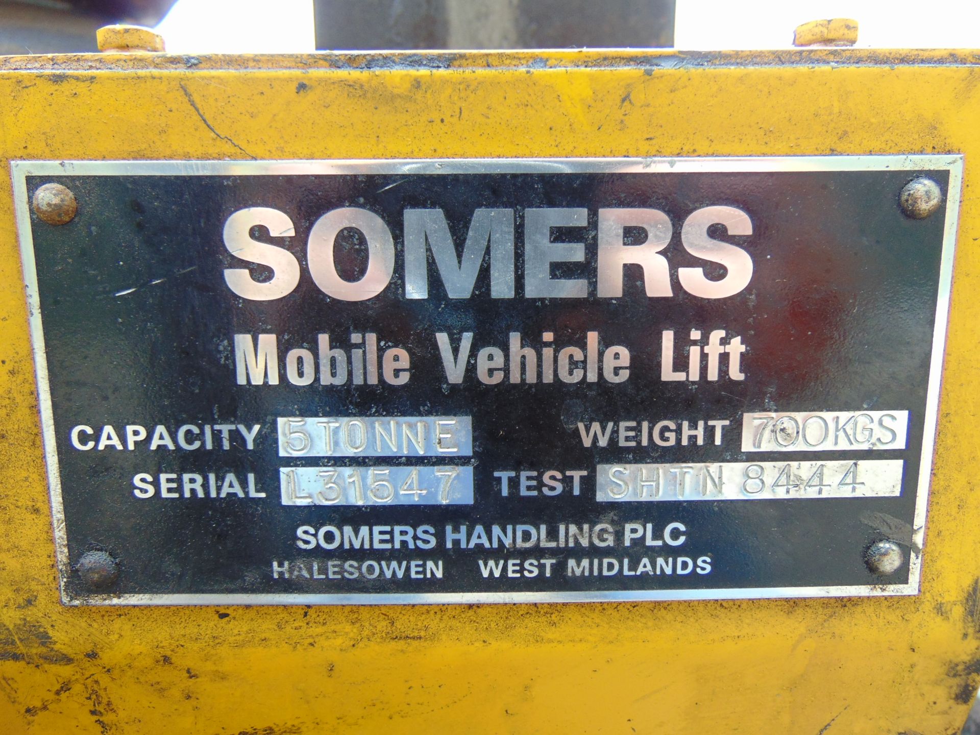 Set of 6 Somers 5T Mobile Column Vehicle Lifts (5T Per Column) - Image 18 of 19