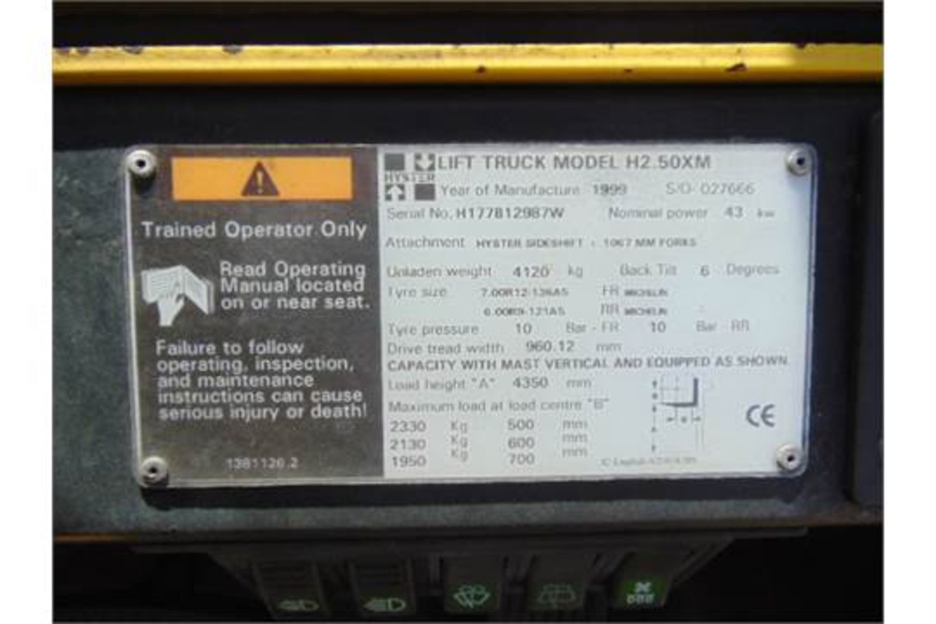 Hyster 2.50 Diesel Forklift ONLY 763.4 hours!! - Image 26 of 28