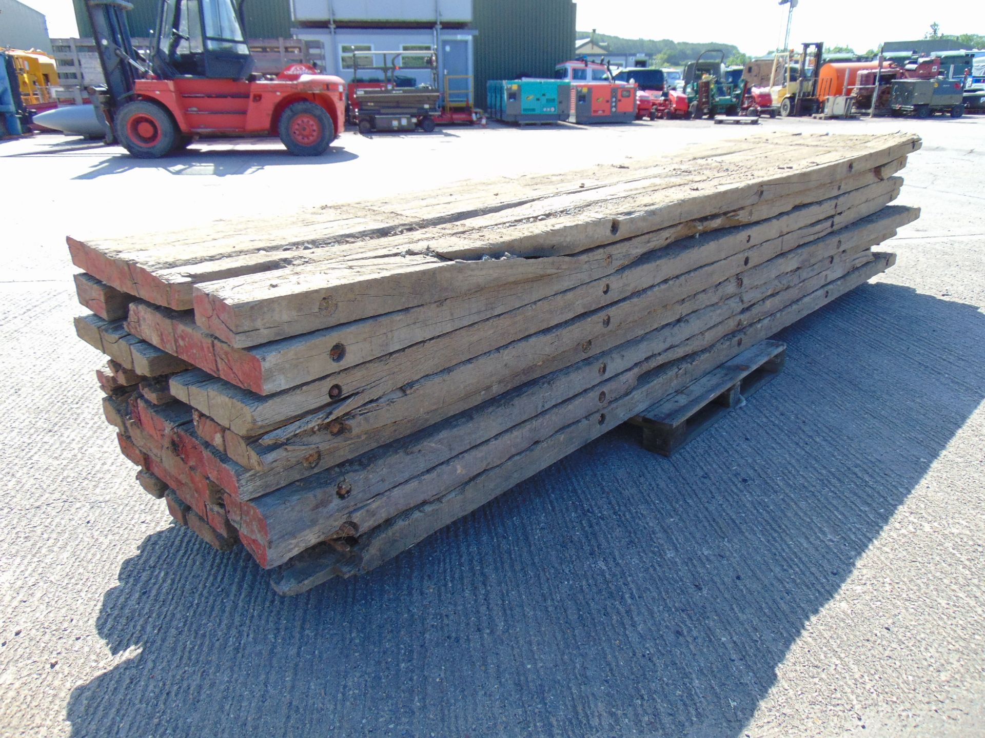 8 x 5m Hardwood Bog Mats for Excavators / Diggers etc - Image 3 of 7