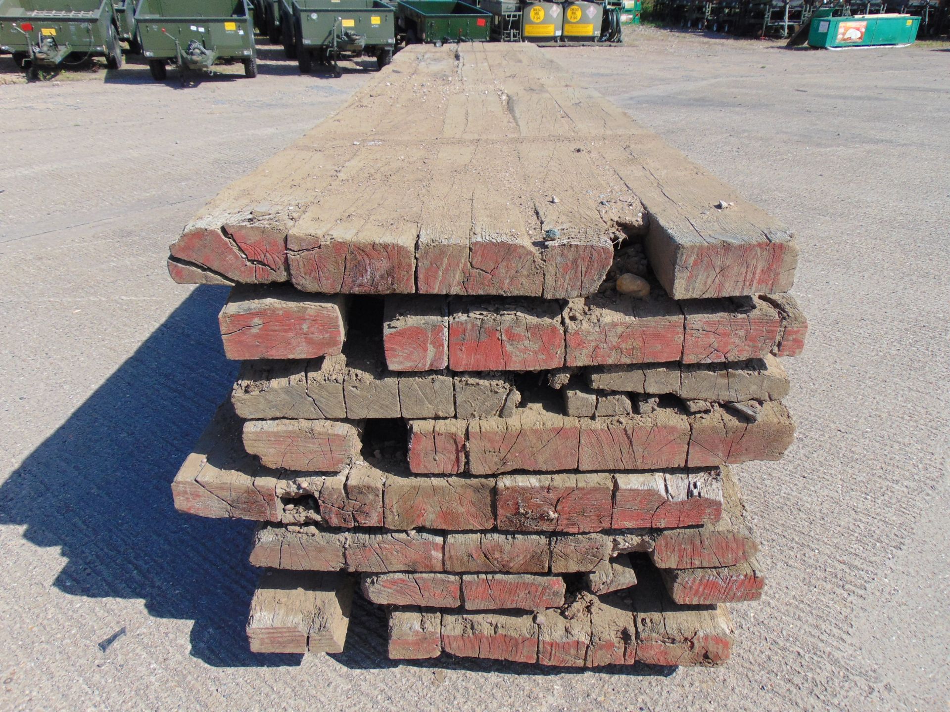 8 x 5m Hardwood Bog Mats for Excavators / Diggers etc - Image 5 of 7