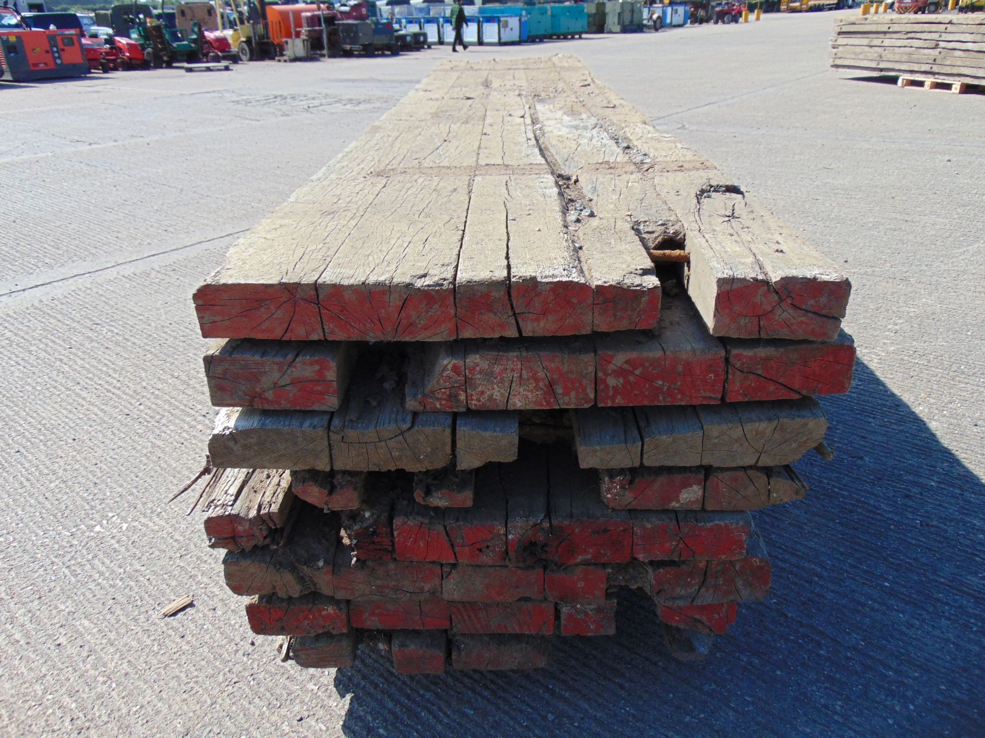 8 x 5m Hardwood Bog Mats for Excavators / Diggers etc - Image 4 of 7