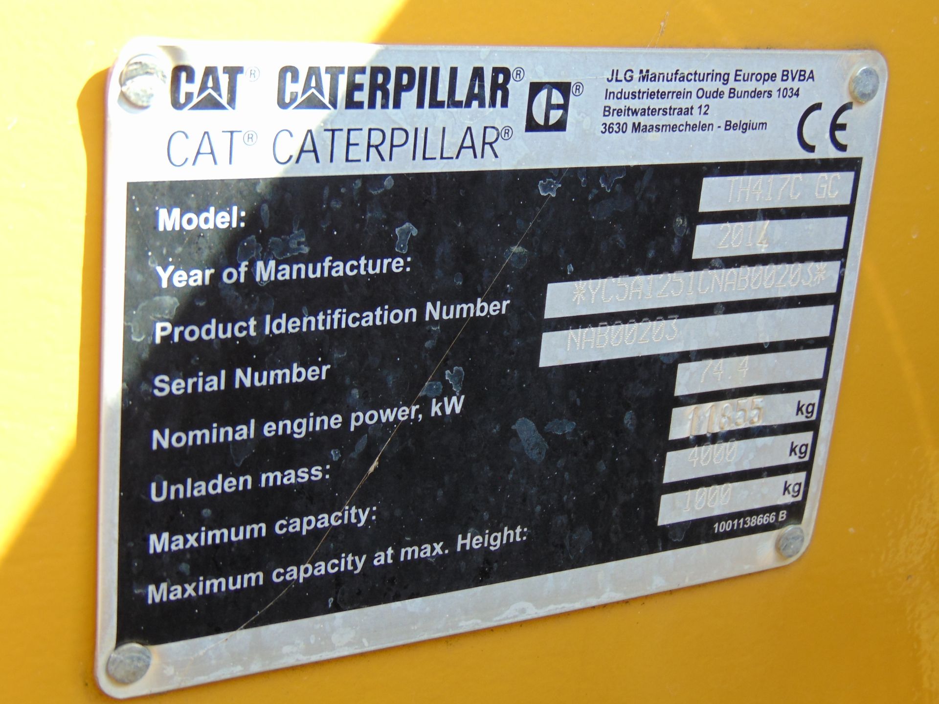 2014 Caterpillar TH417GC 4.0 ton Telehandler - Image 30 of 30