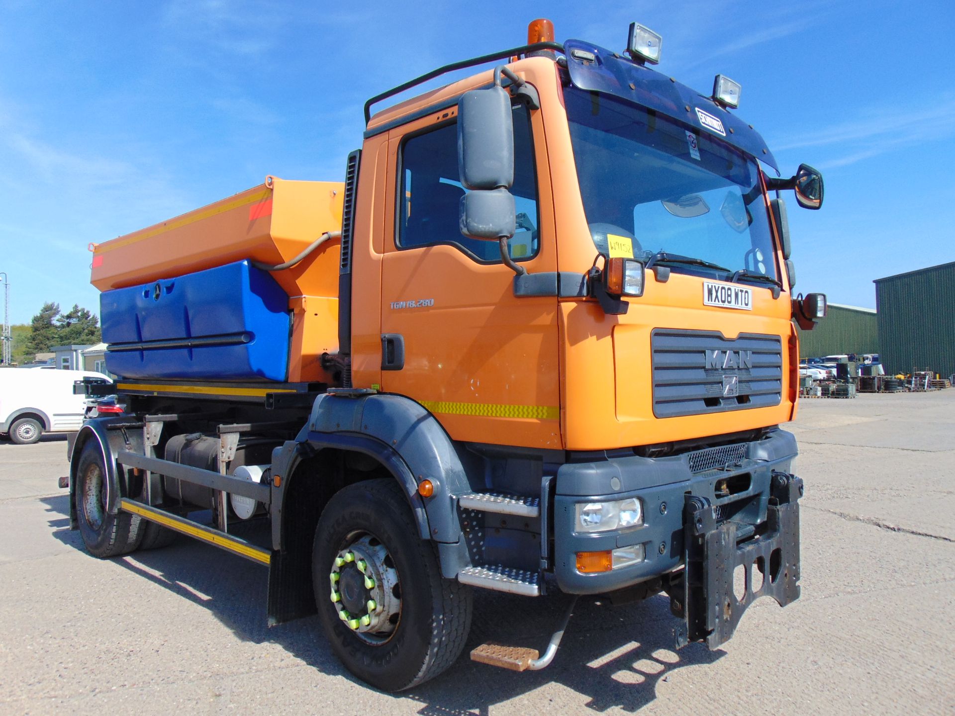 2008 MAN TGM 18.280 18T 4wd Gritter Lorry C/W Schmidt Gritter Body