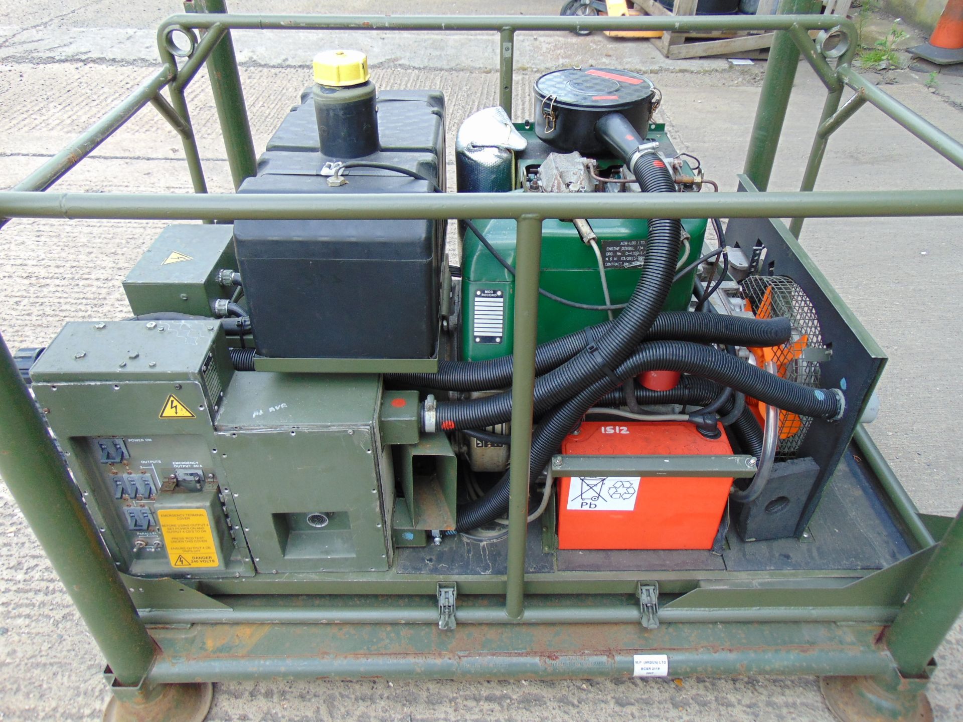 Lister Petter Air Log 4169 A 5.6 KVA Diesel Generator - Image 11 of 17