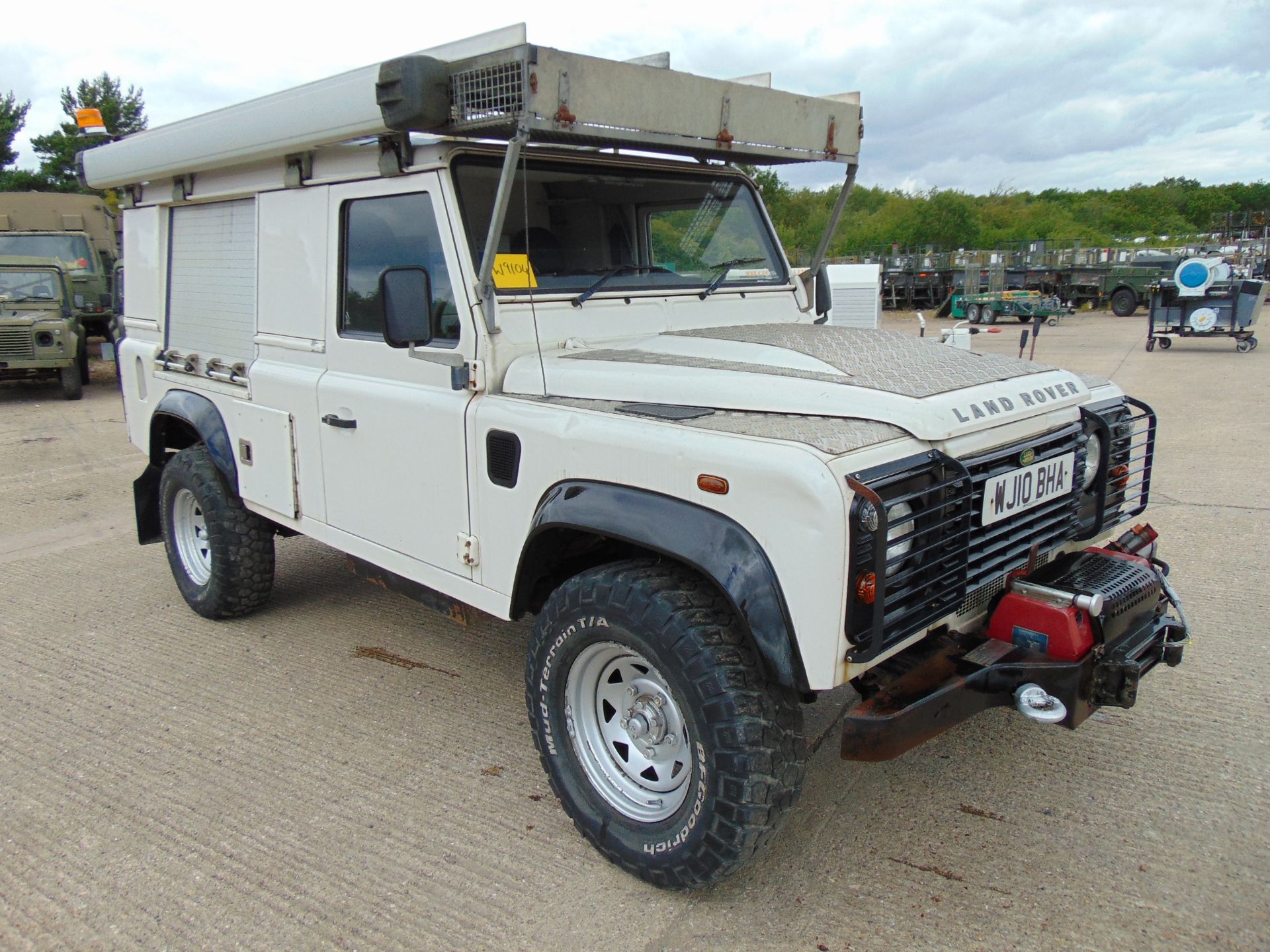 Land Rover Defender 110 Puma Hardtop 4x4 Special Utility (Mobile Workshop) complete with Winch