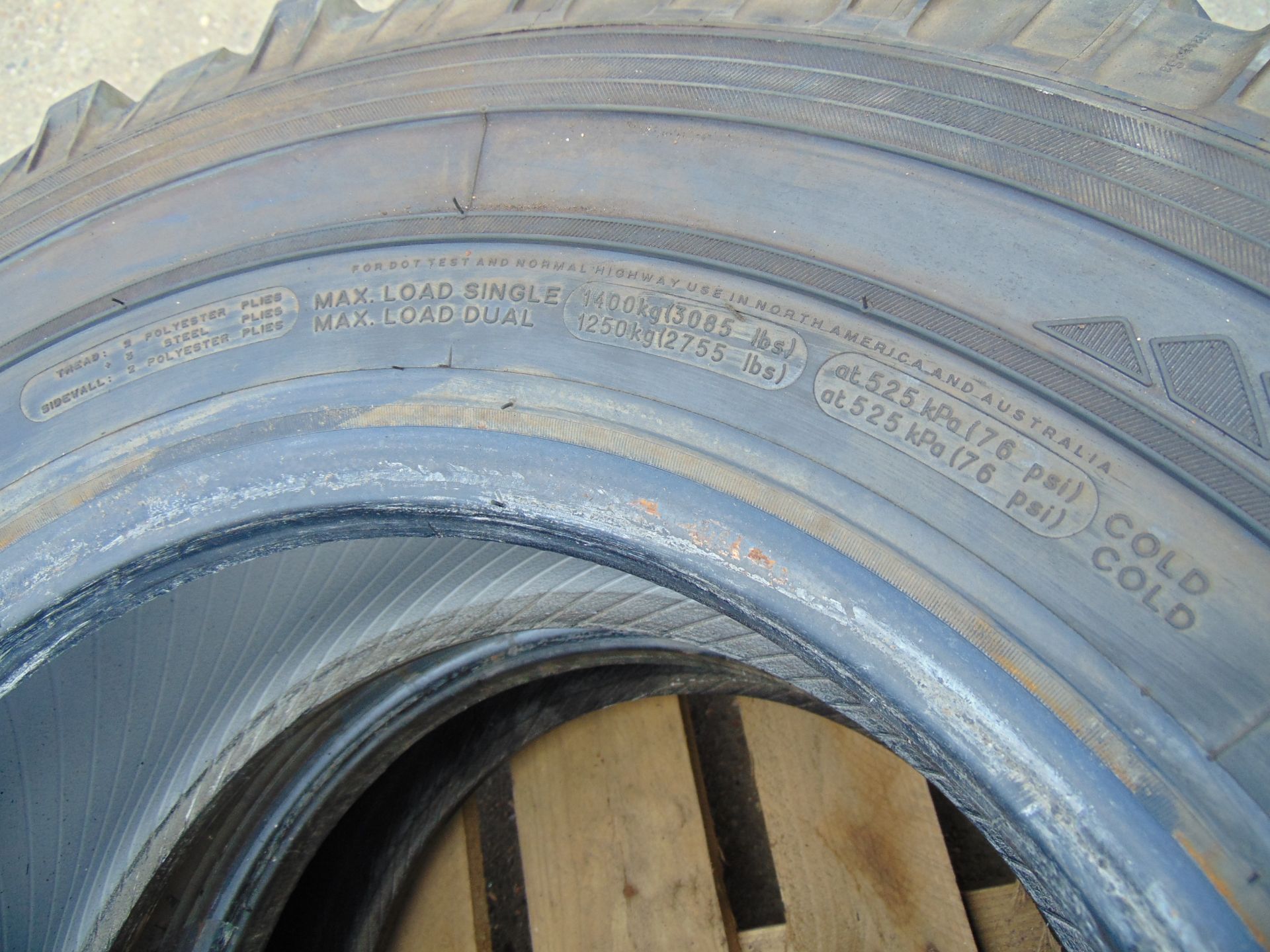 2 x Michelin LT235/85 R16 XZL Tyres - Image 7 of 7