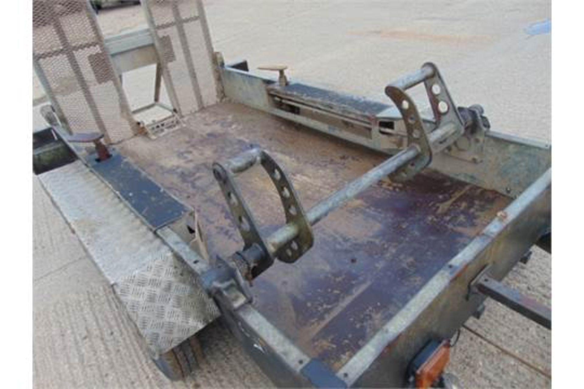 Indespension 2700Kg Twin Axle Galvanised Plant Trailer C/W Track Locks and Rear Ramp - Image 11 of 17