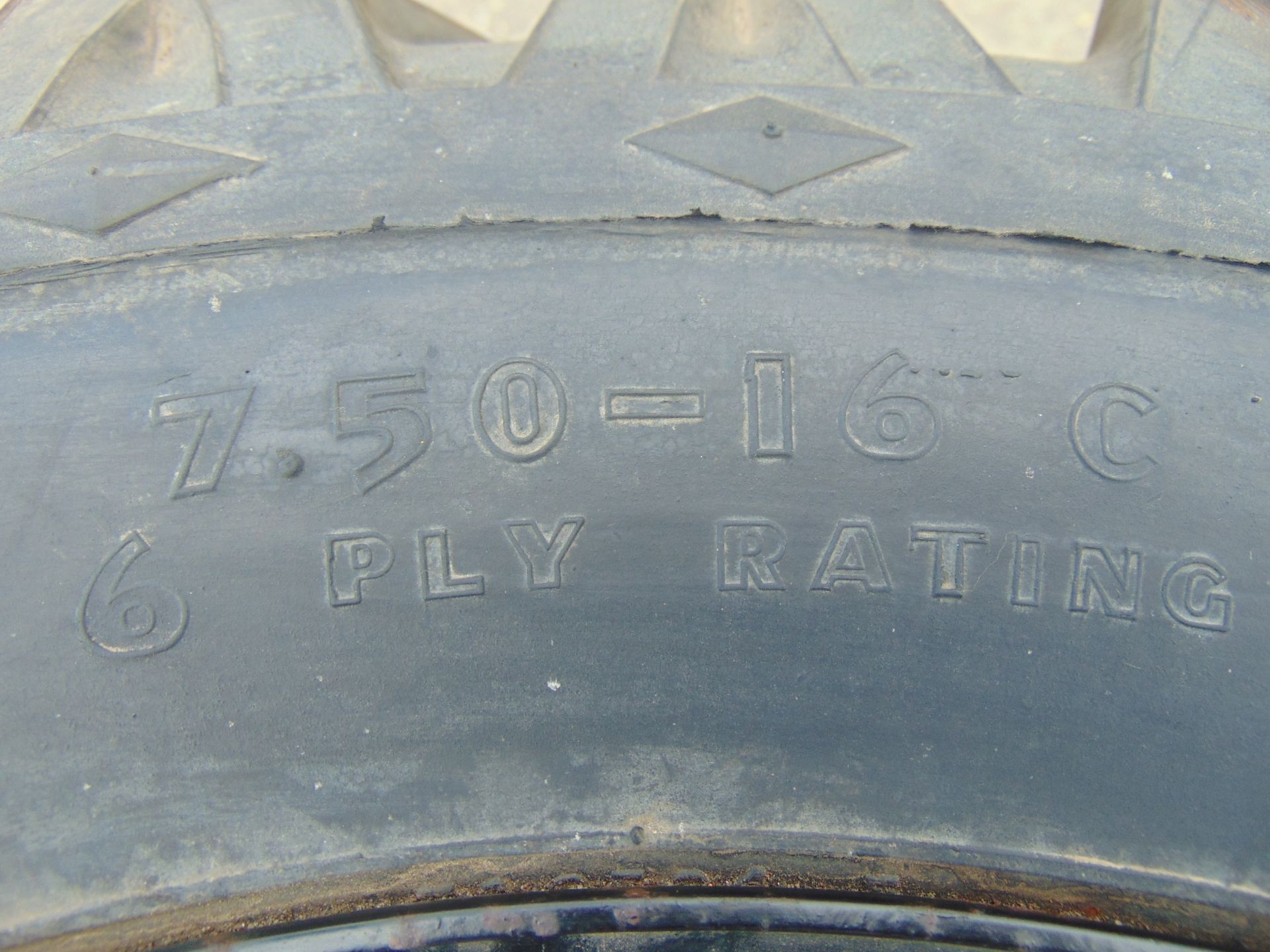 2 x Goodyear 7.50-16 Hi-Miler Xtra Grip Tyres C/W 5 Stud Rims - Image 8 of 12