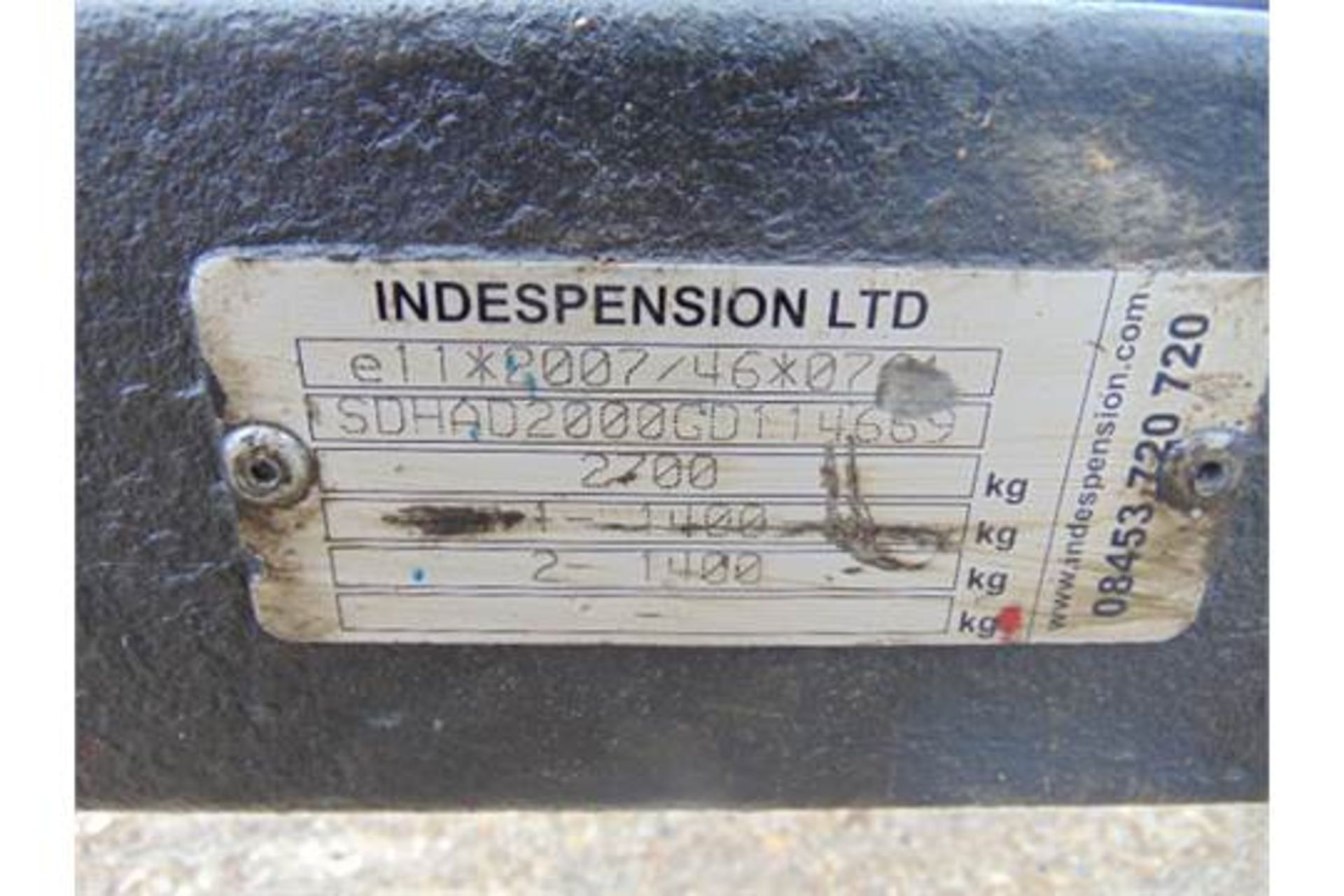 Indespension 2700Kg Twin Axle Galvanised Plant Trailer C/W Track Locks and Rear Ramp - Image 16 of 17