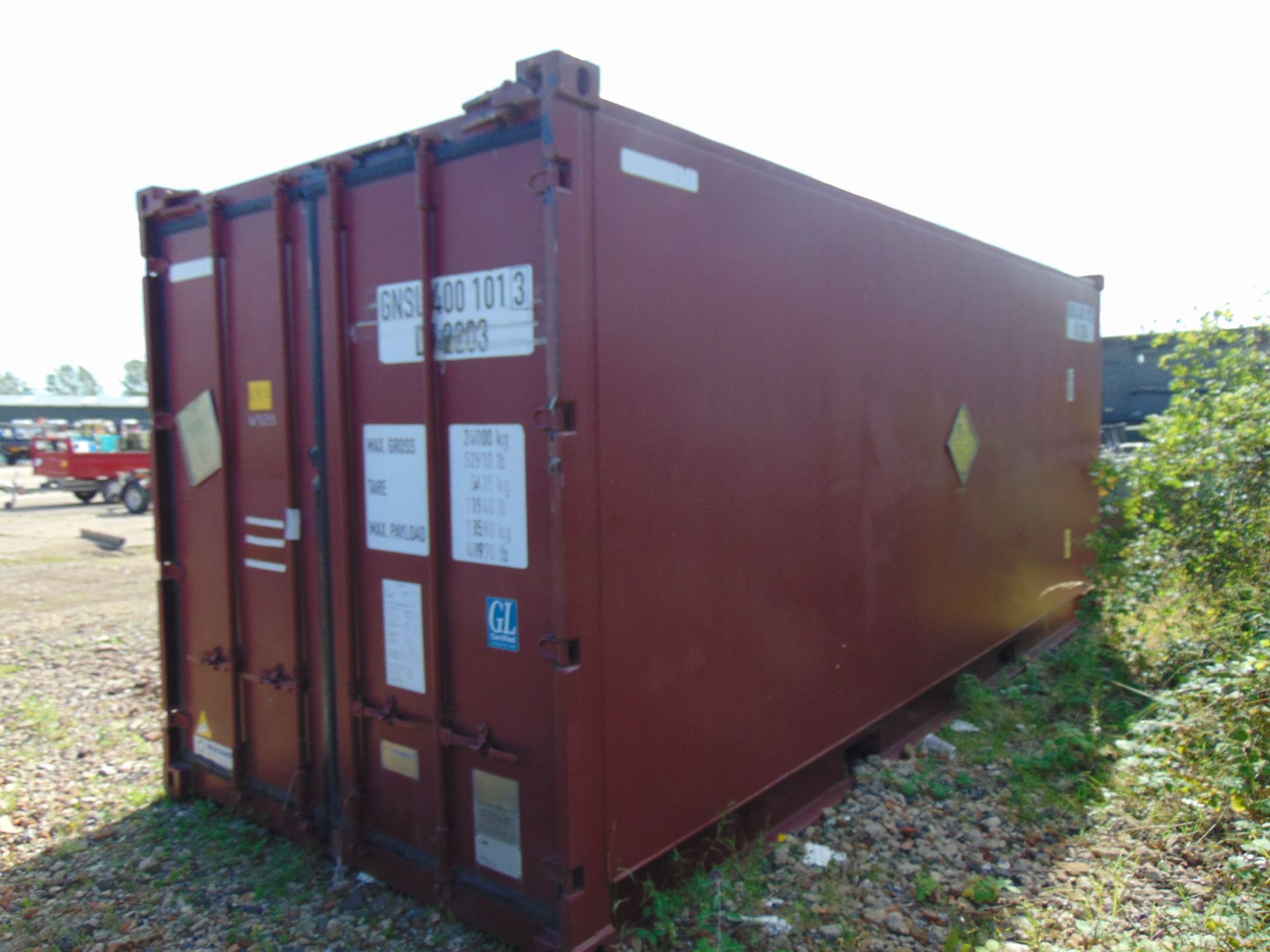 20ft ISO Shipping Container Open-top-variant with Swiveling Rooftop Crossbeam - Image 4 of 18