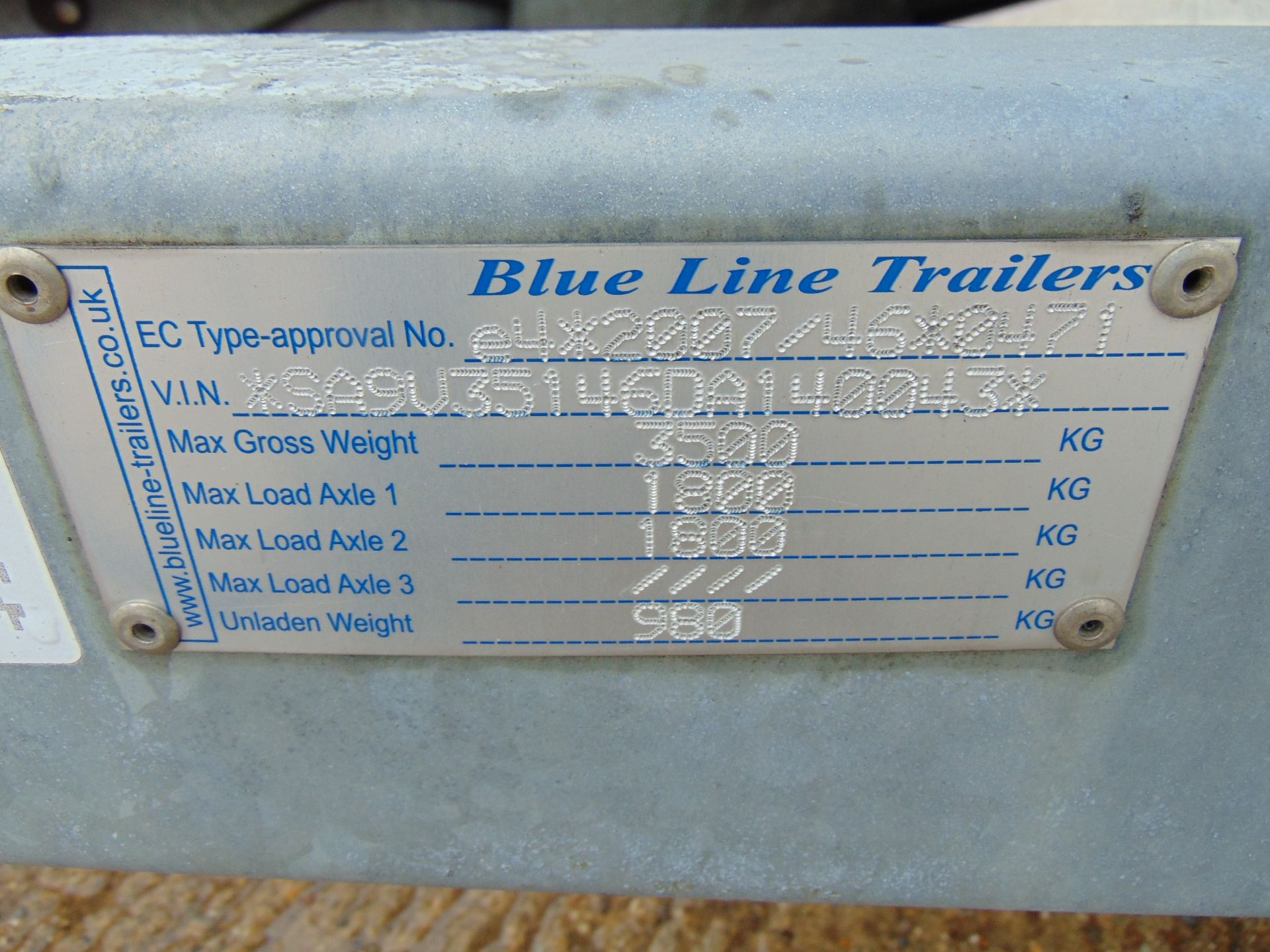 Twin Axle Blue Line Box Trailer c/w Dropdown Tailgate / Loading Ramp - Image 23 of 23