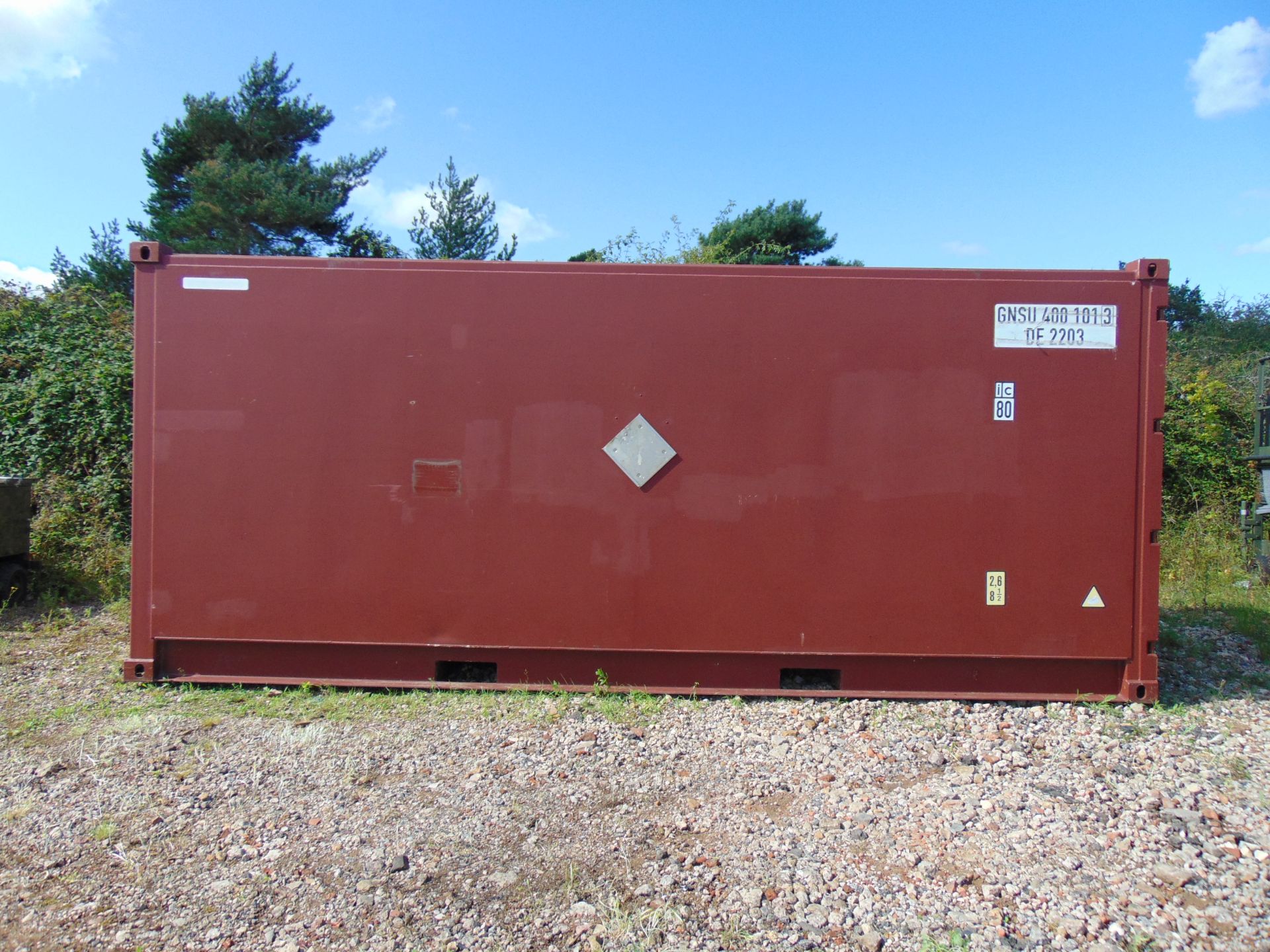 20ft ISO Shipping Container Open-top-variant with Swiveling Rooftop Crossbeam - Image 2 of 18