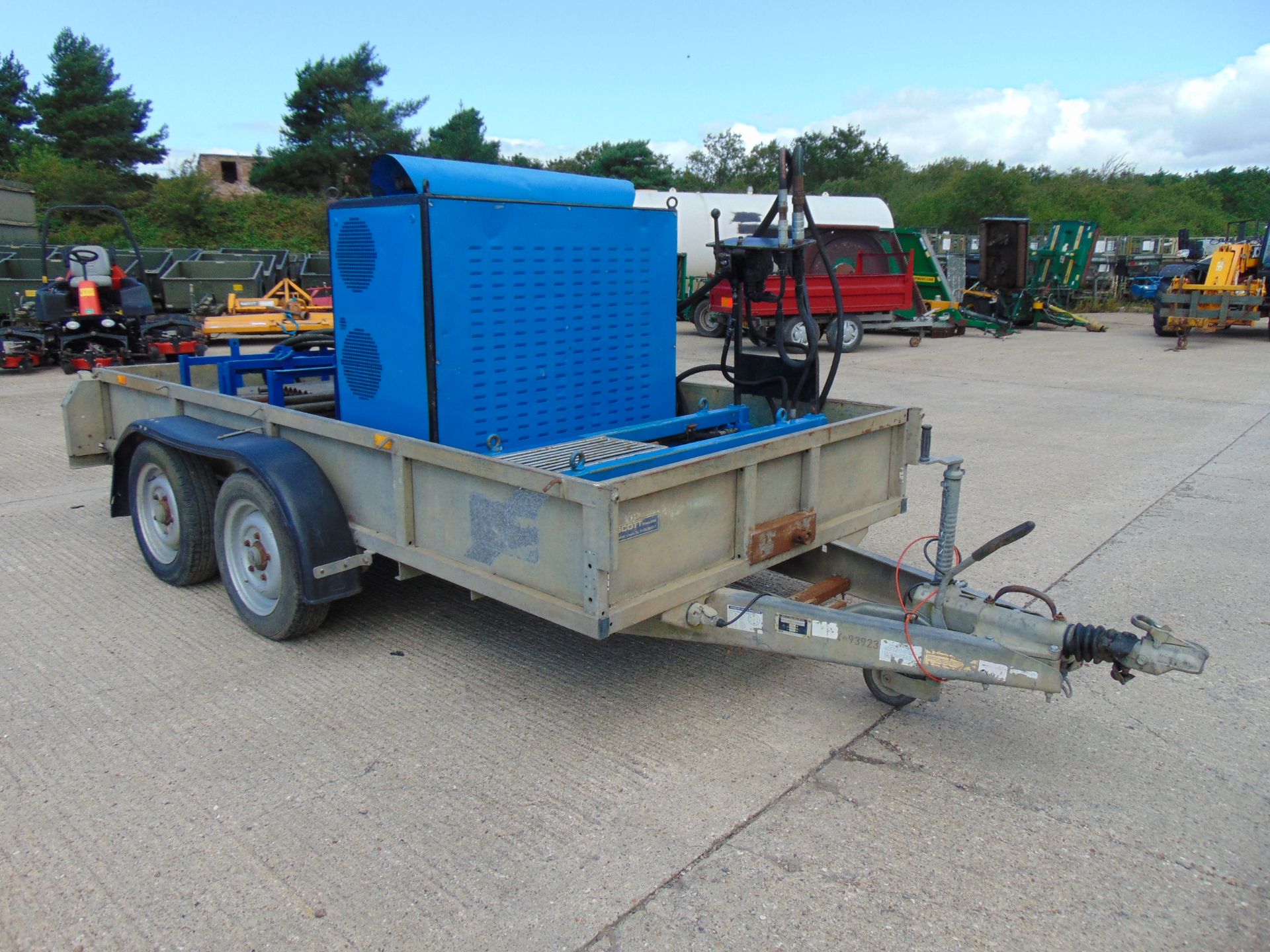 Grundoburst Trailer Mounted 40 ton Pipe Bursting Rig and Hoses