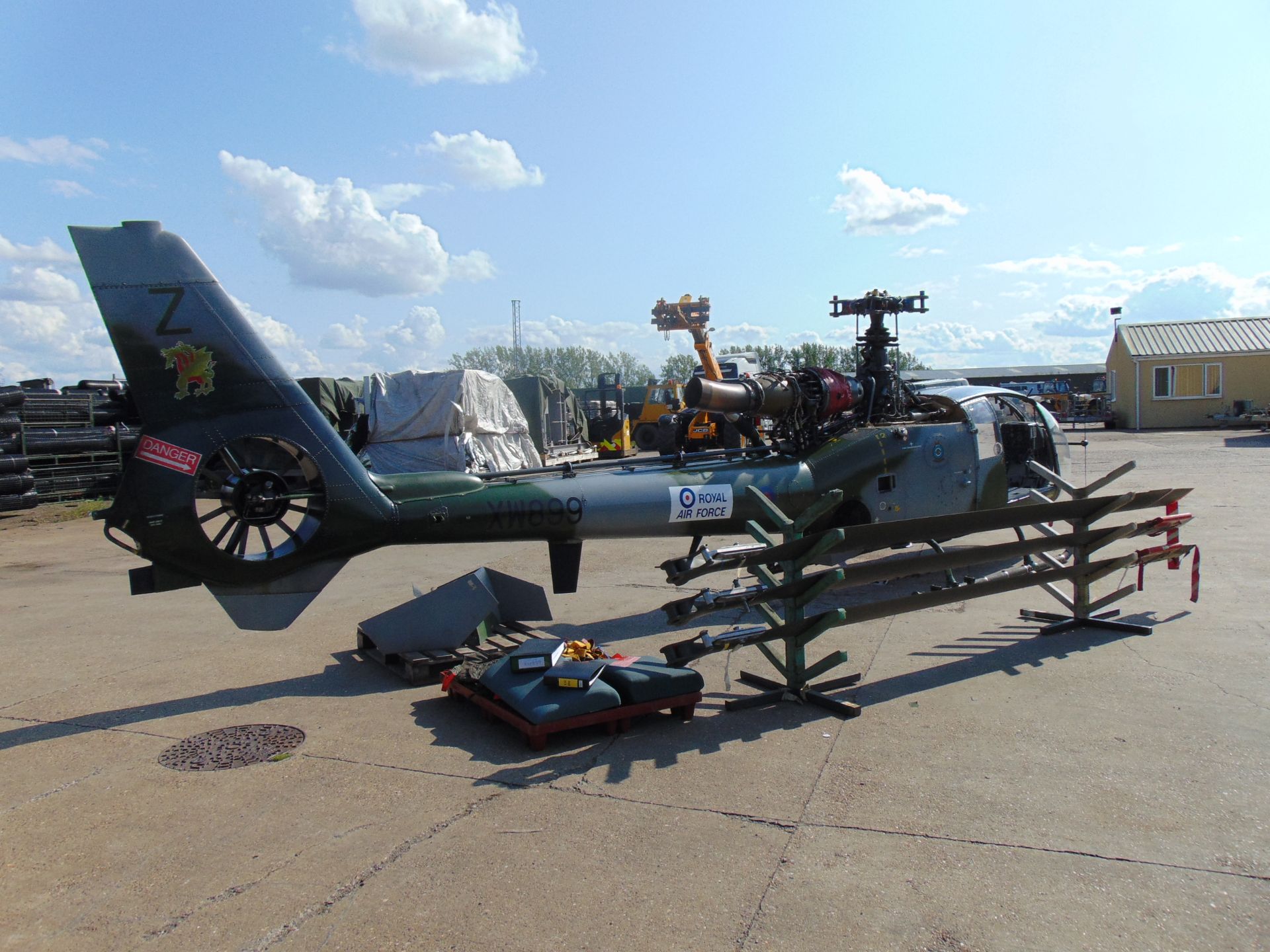 UK Ministry of Defence Training School Gazelle AH 1 Turbine Helicopter (TAIL NUMBER XW899) - Image 14 of 47