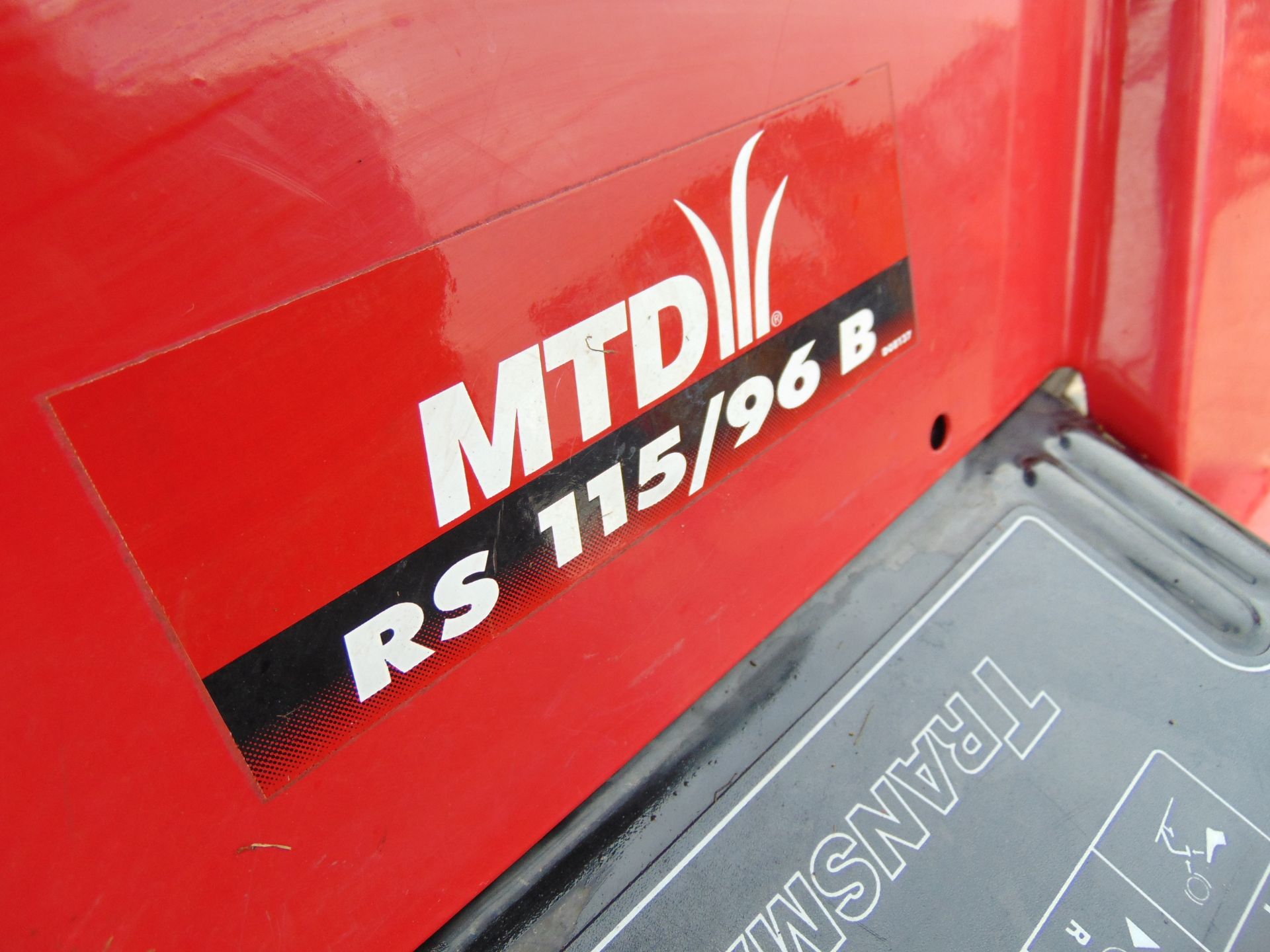 MTD RS 115/96B Ride On Lawn Mower - Image 13 of 15