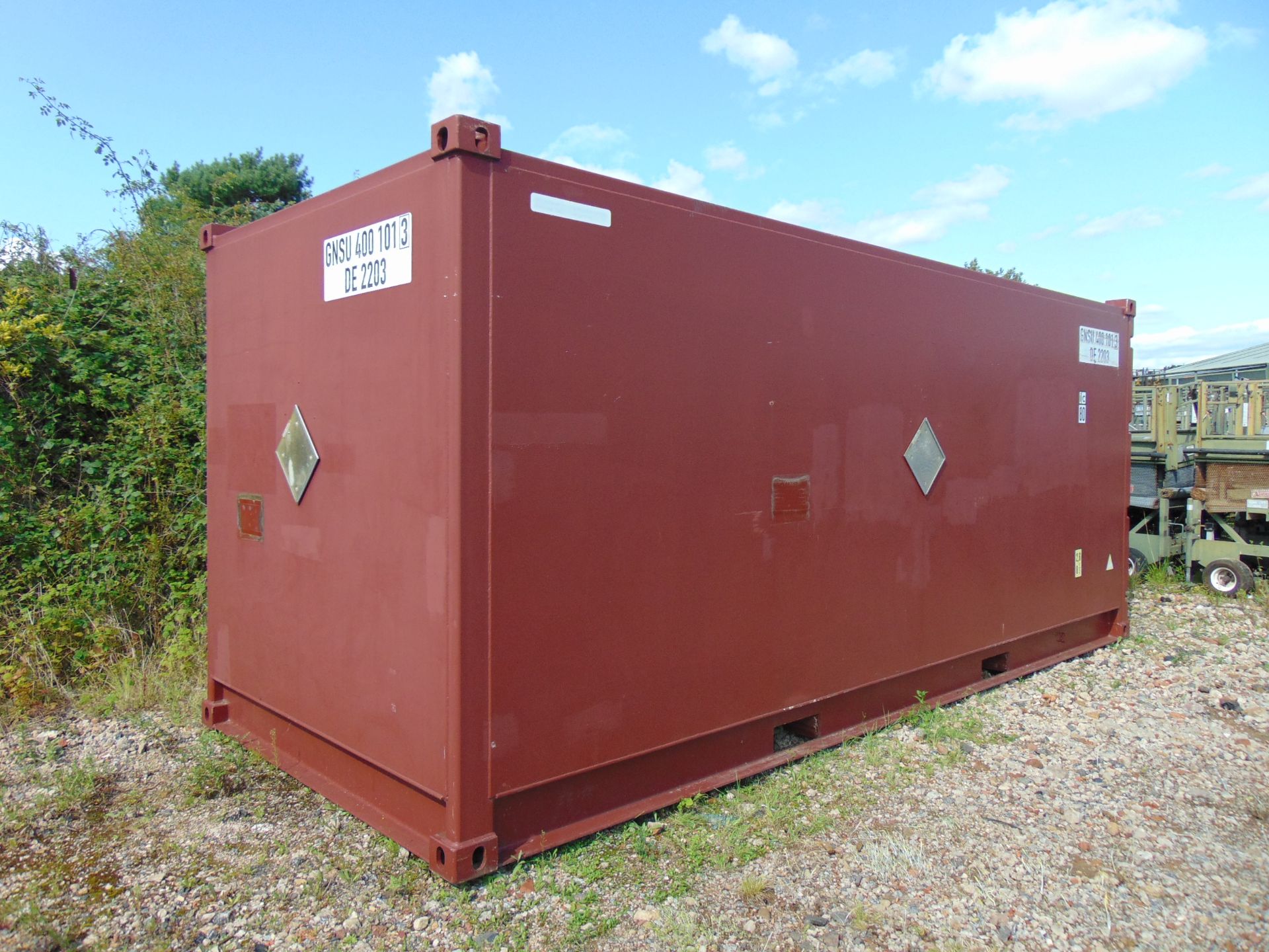 20ft ISO Shipping Container Open-top-variant with Swiveling Rooftop Crossbeam - Image 3 of 18