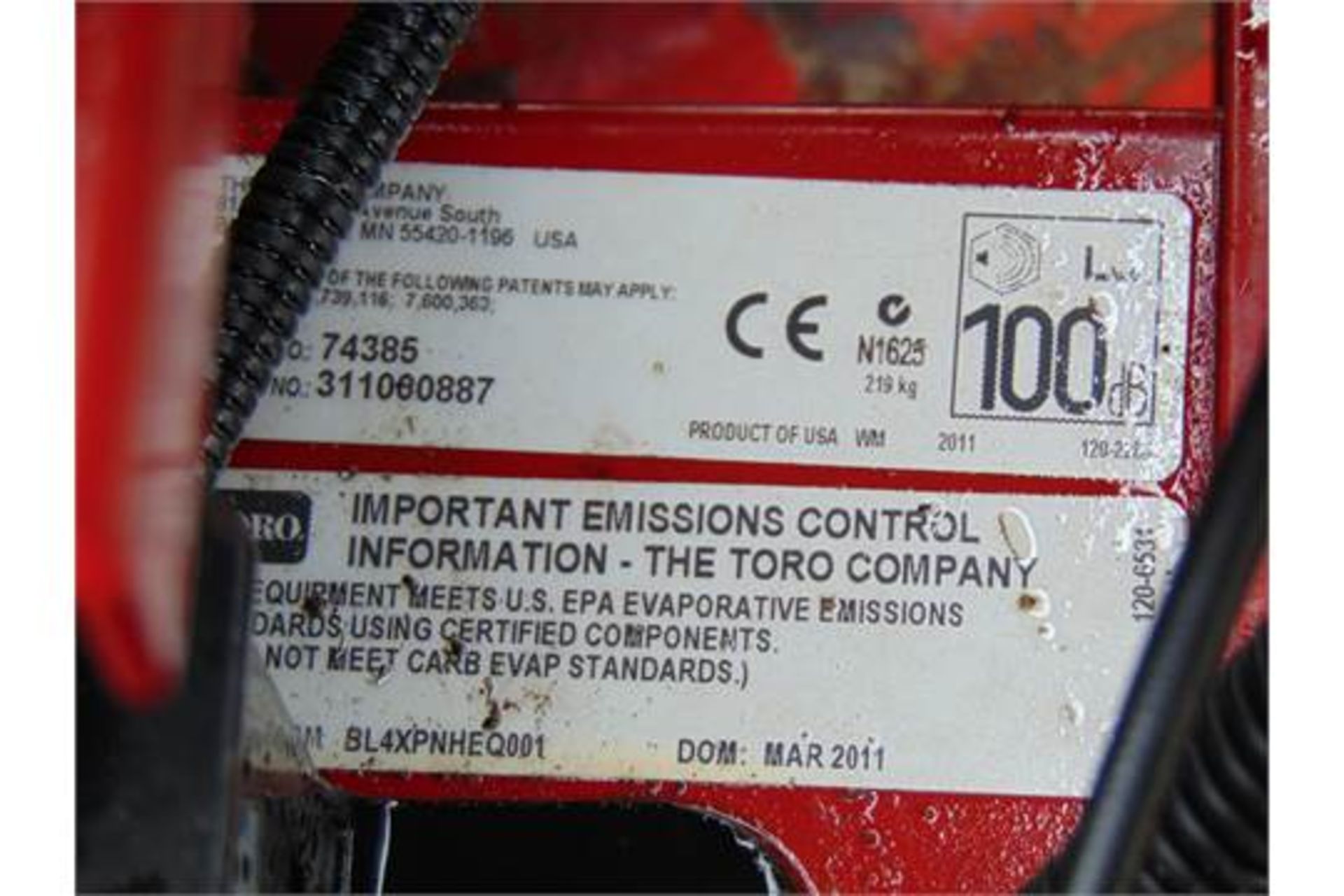 Toro ZS 3200S Timecutter Zero Turn Ride on Lawnmower - Image 14 of 14