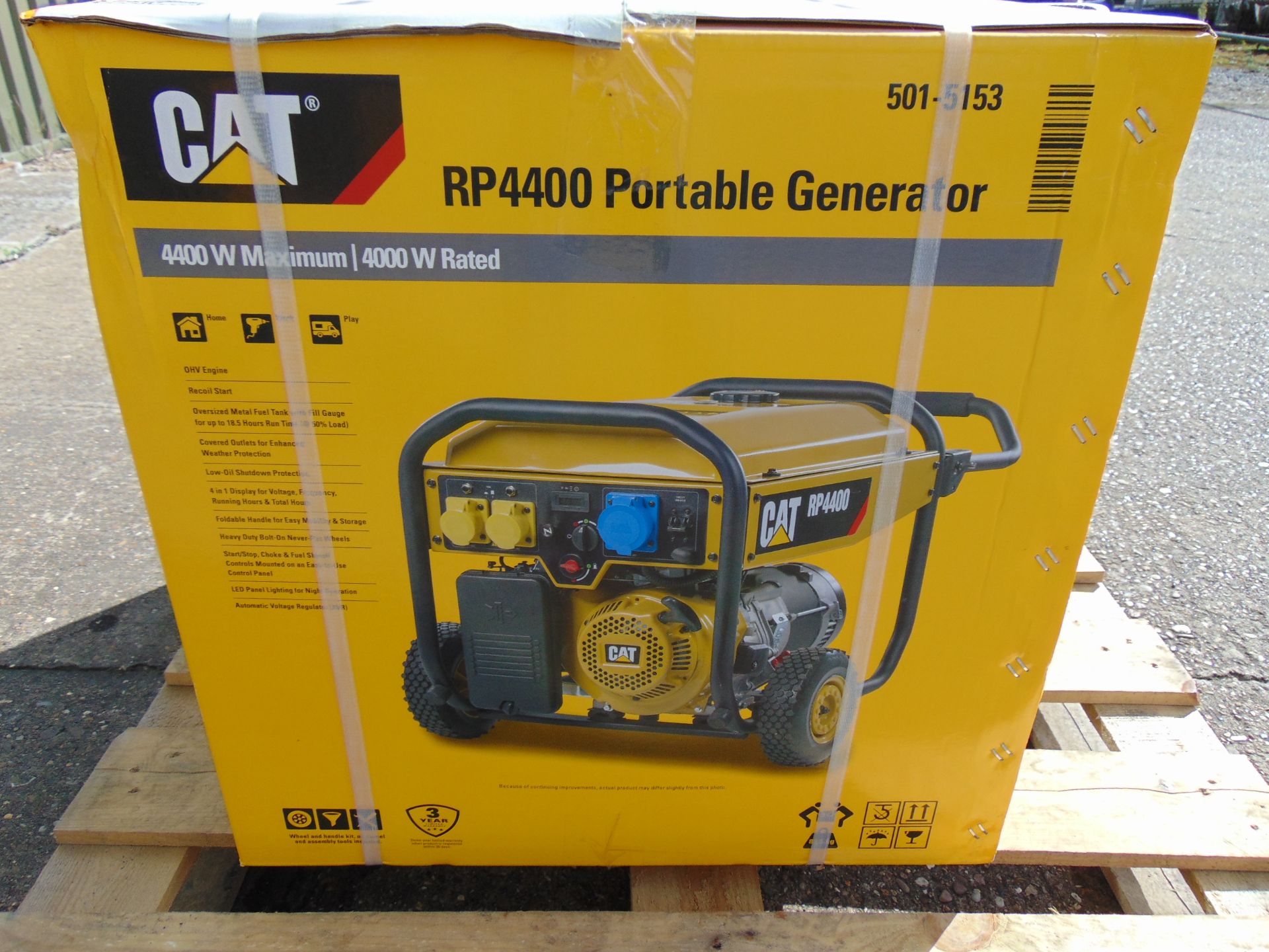 QTY 2 x UNISSUED Caterpillar RP4400 Industrial Petrol Generator Sets - Image 5 of 17