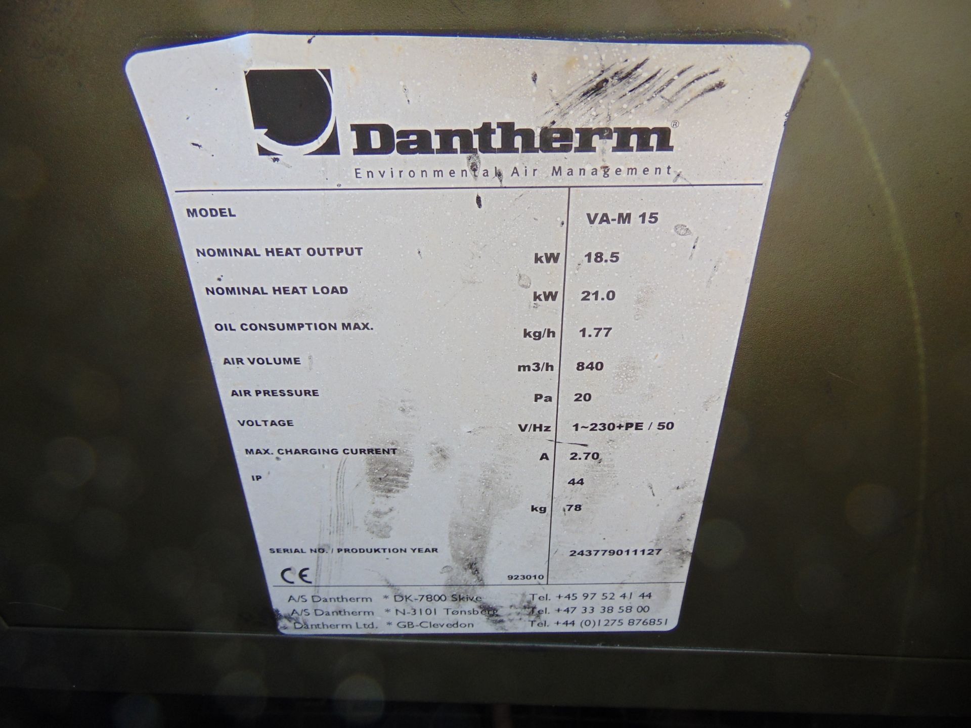 Dantherm VA-M 15 Mobile Workshop Heater - Image 7 of 12