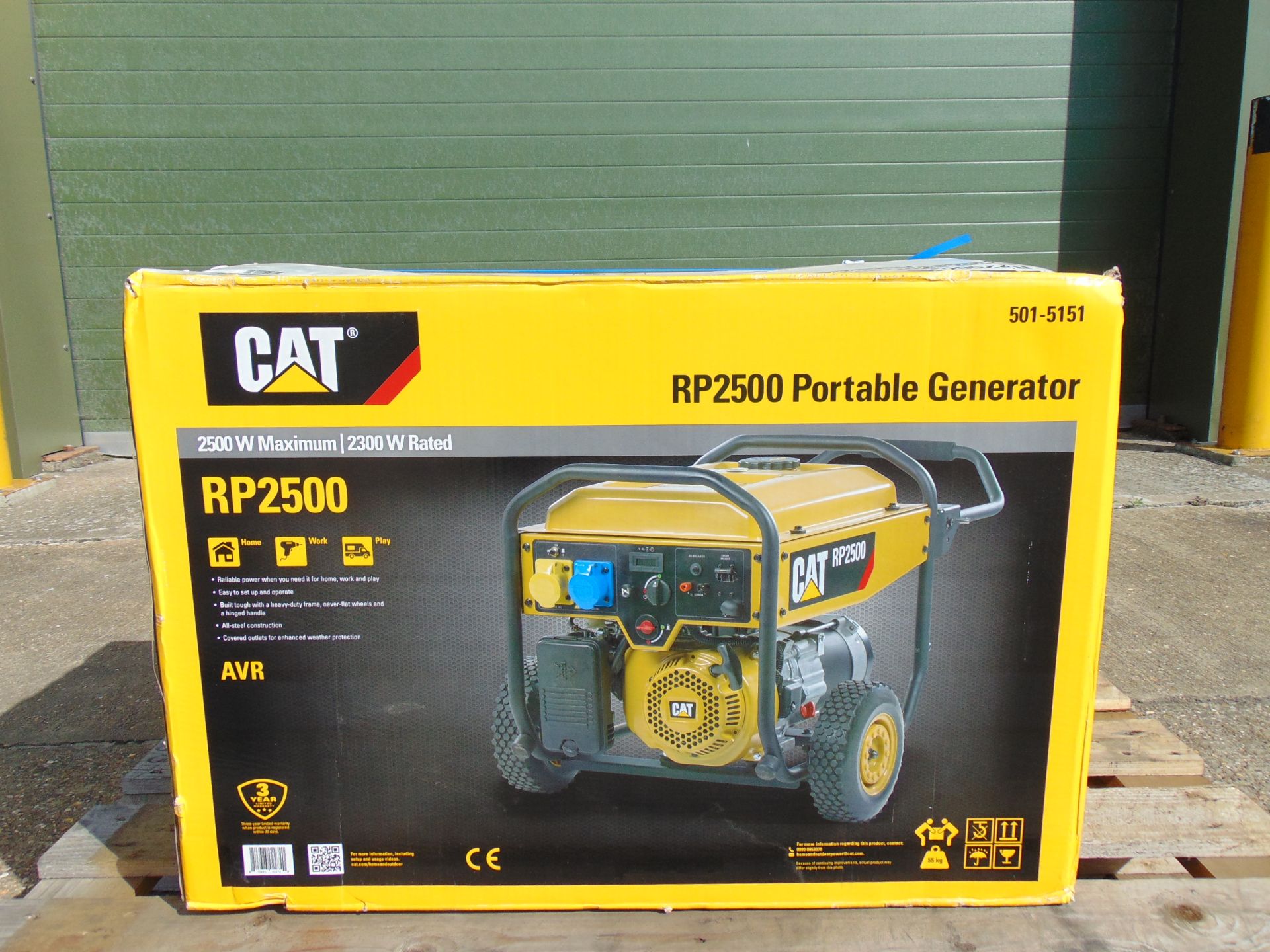 UNISSUED Caterpillar RP2500 Industrial Petrol Generator