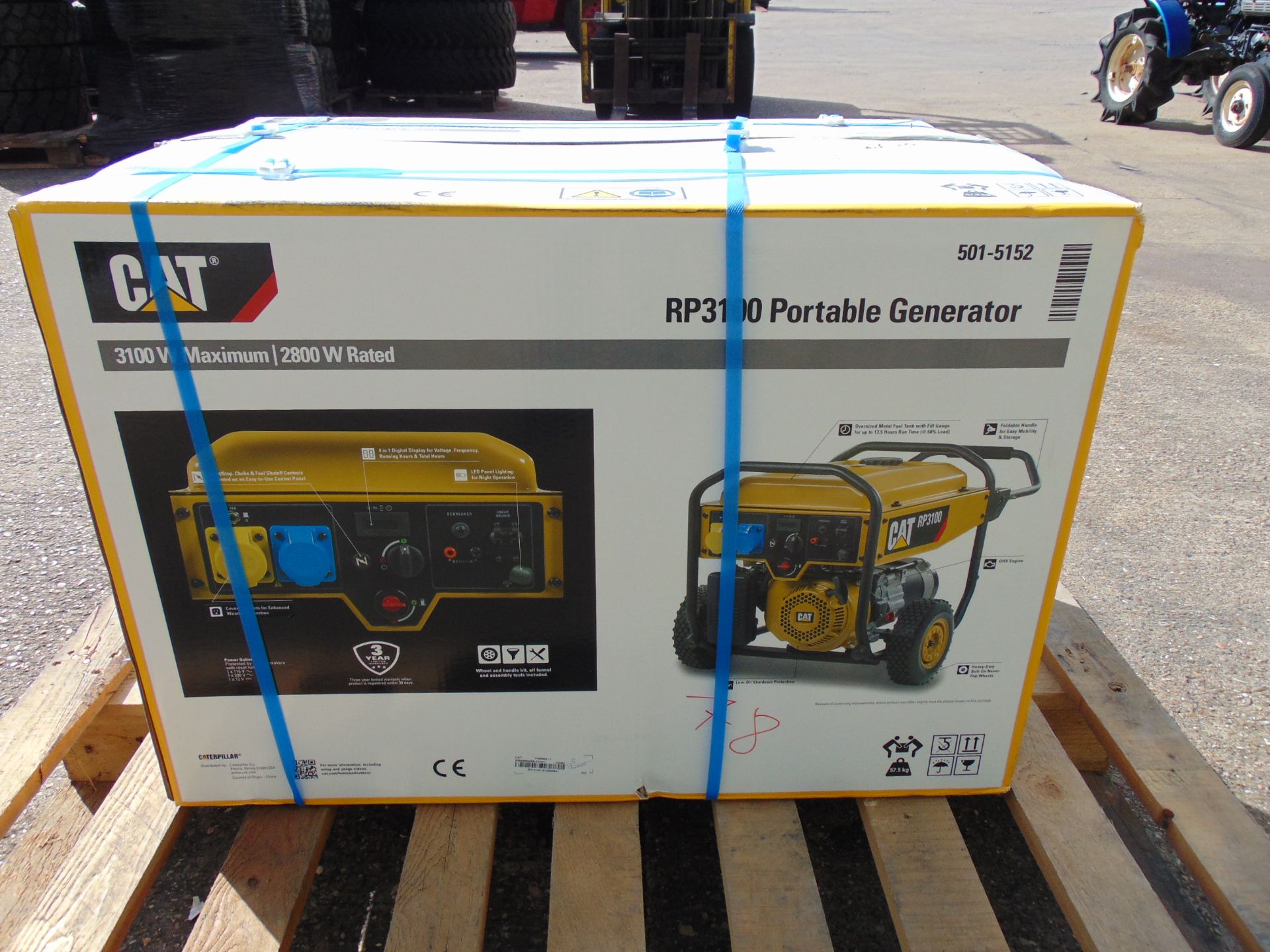QTY 2 x UNISSUED Caterpillar RP3100 industrial Petrol Generator Sets - Image 9 of 16