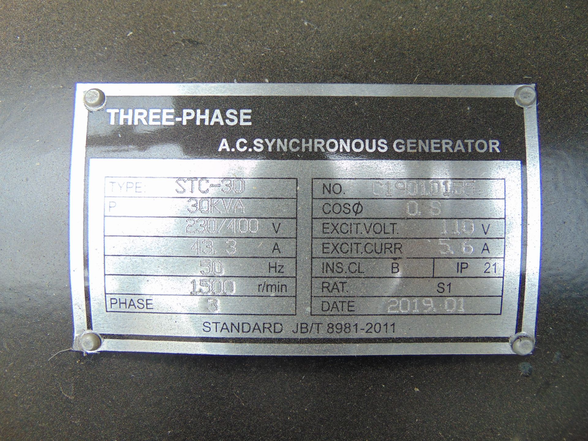 UNISSUED 30 KVA 3 Phase Silent Diesel Generator Set - Image 11 of 16