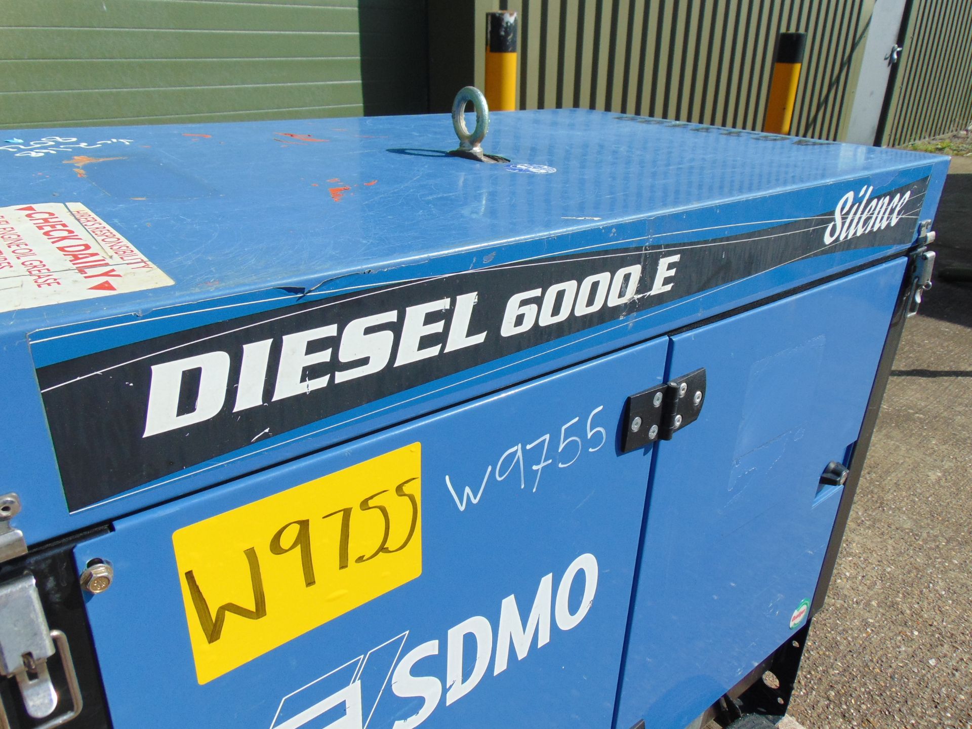 SDMO 6000E 6 KVA Electric Start Silent Diesel Generator Set - Image 9 of 13