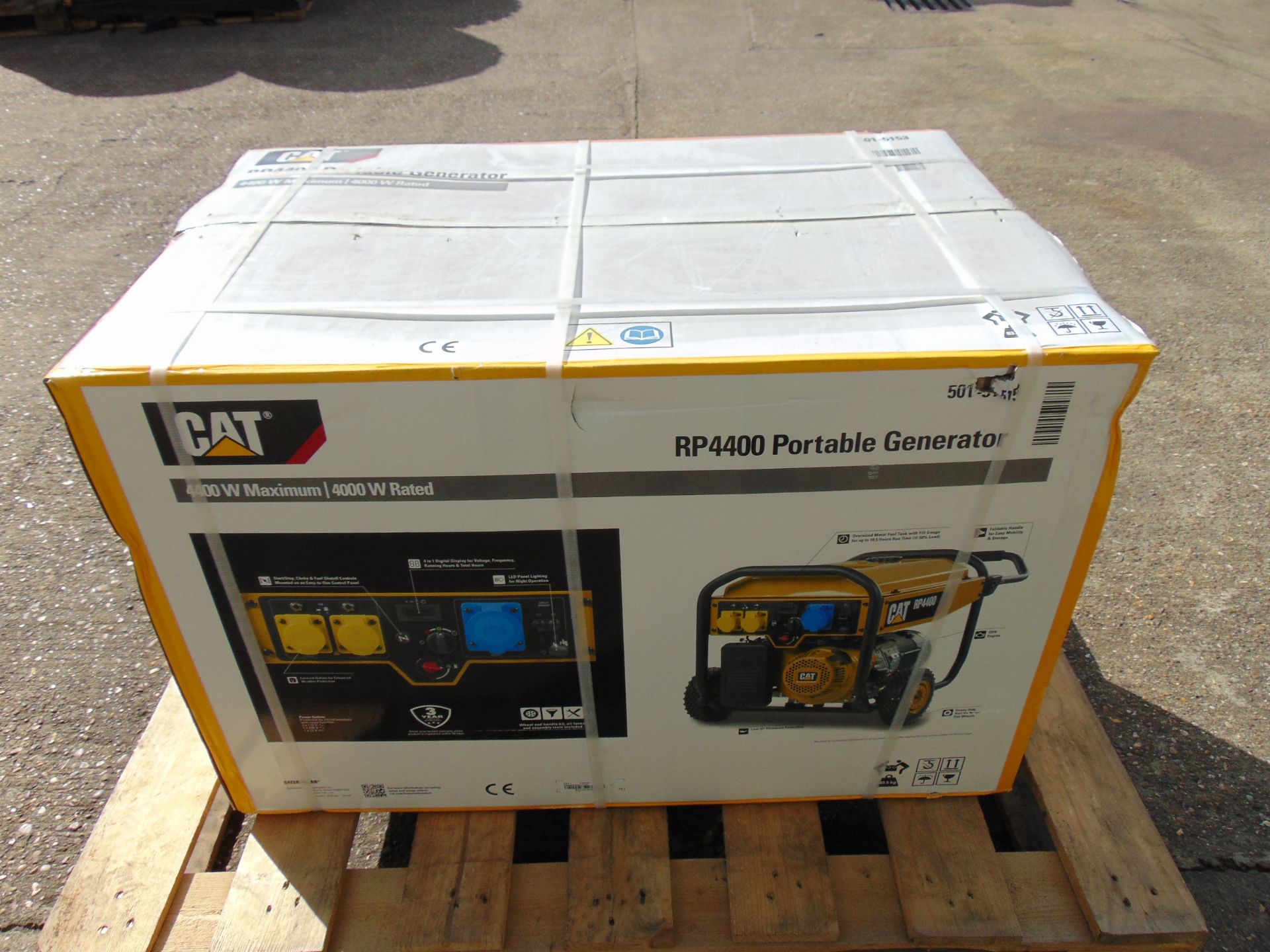 QTY 2 x UNISSUED Caterpillar RP4400 Industrial Petrol Generator Sets - Image 9 of 17