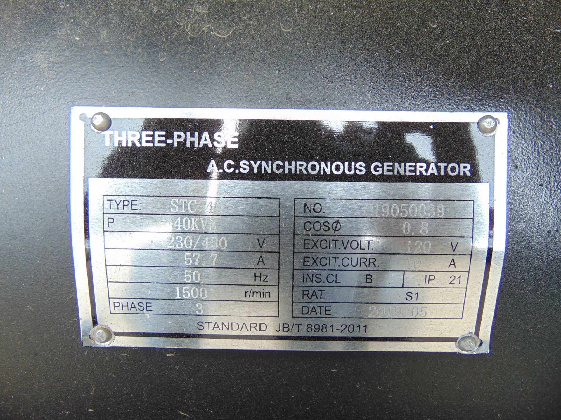 UNISSUED 40 KVA 3 Phase Silent Diesel Generator Set - Image 11 of 18