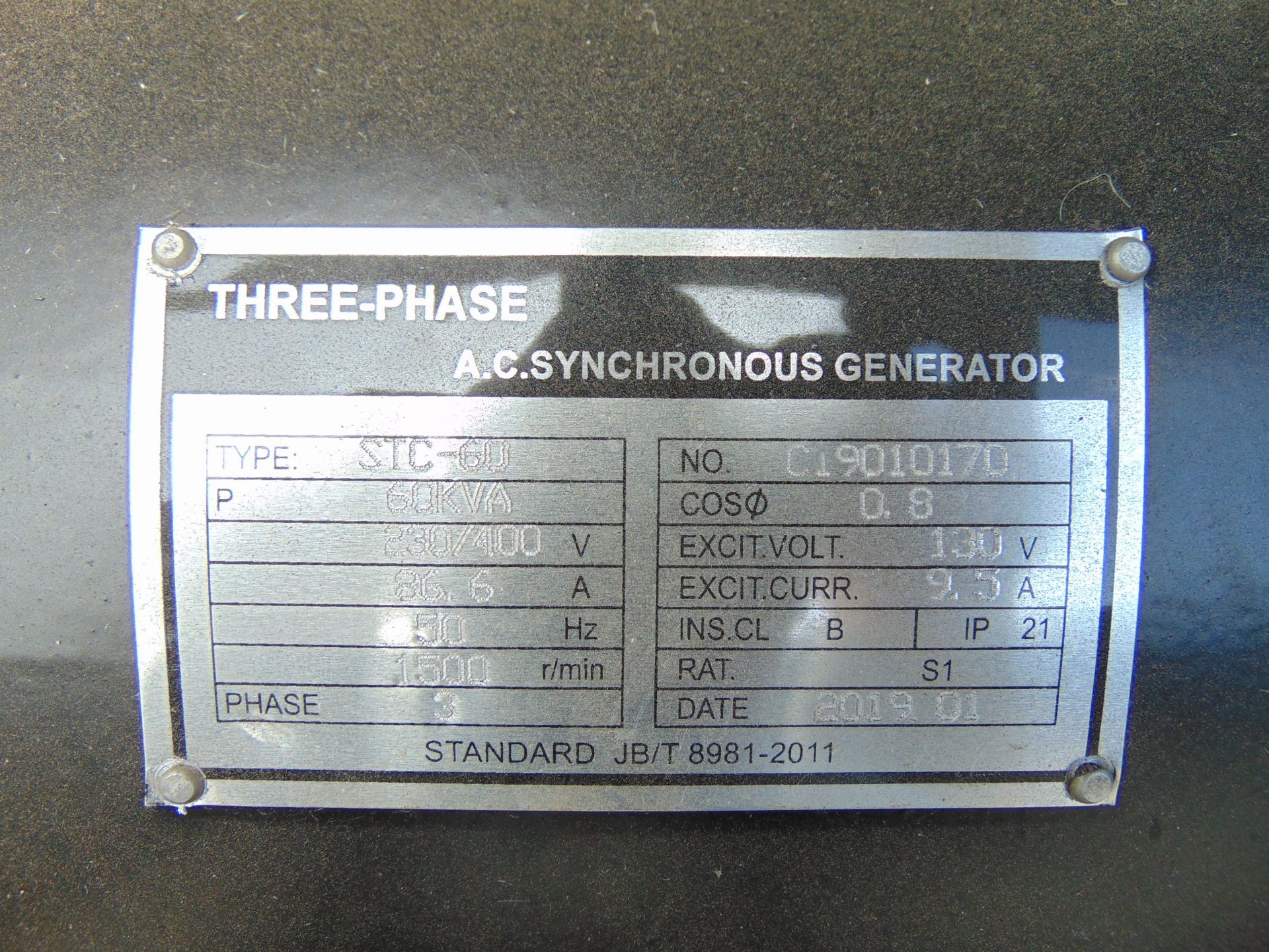 UNISSUED 60 KVA 3 Phase Silent Diesel Generator Set - Image 10 of 16