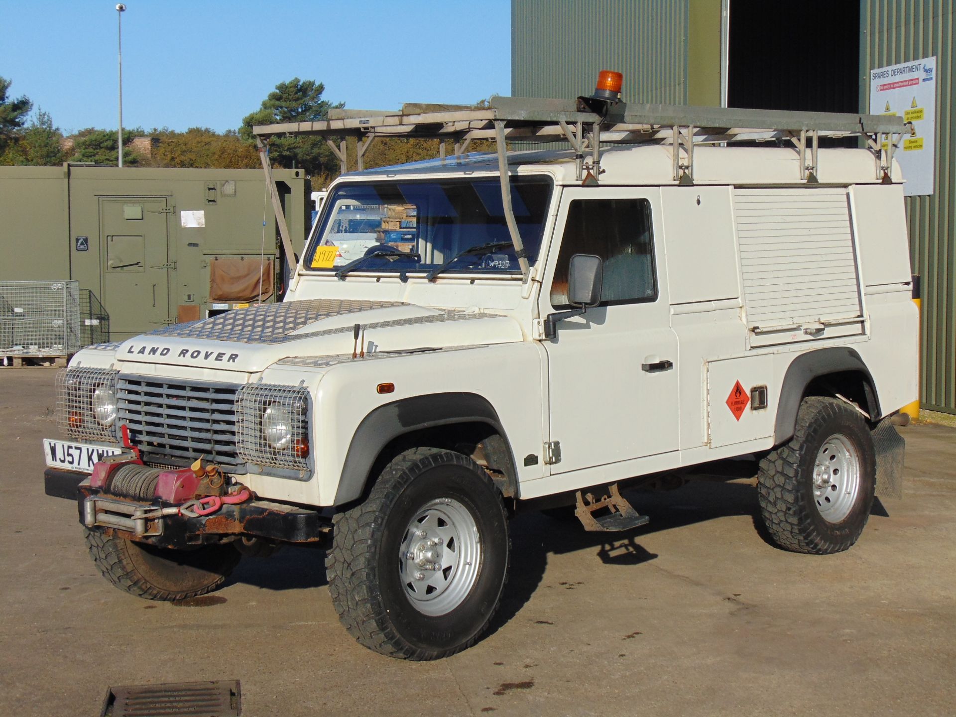 Land Rover Defender 110 Puma Hardtop 4x4 Special Utility (Mobile Workshop) complete with Winch - Image 3 of 23