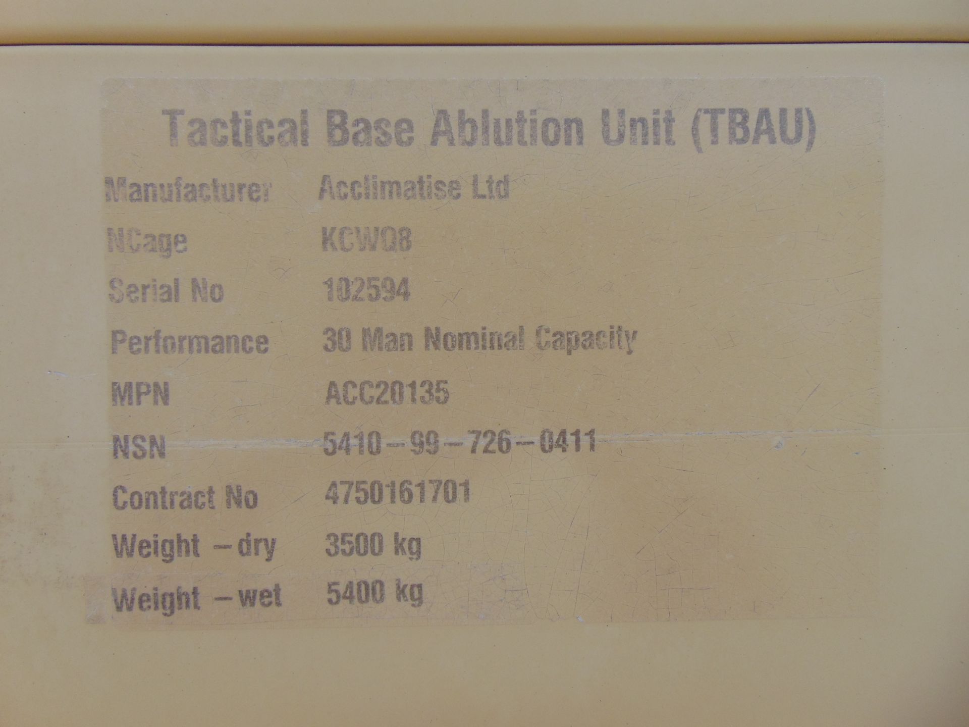 Acclimatise Mobile Tactical Base Ablution Unit - Bild 37 aus 38