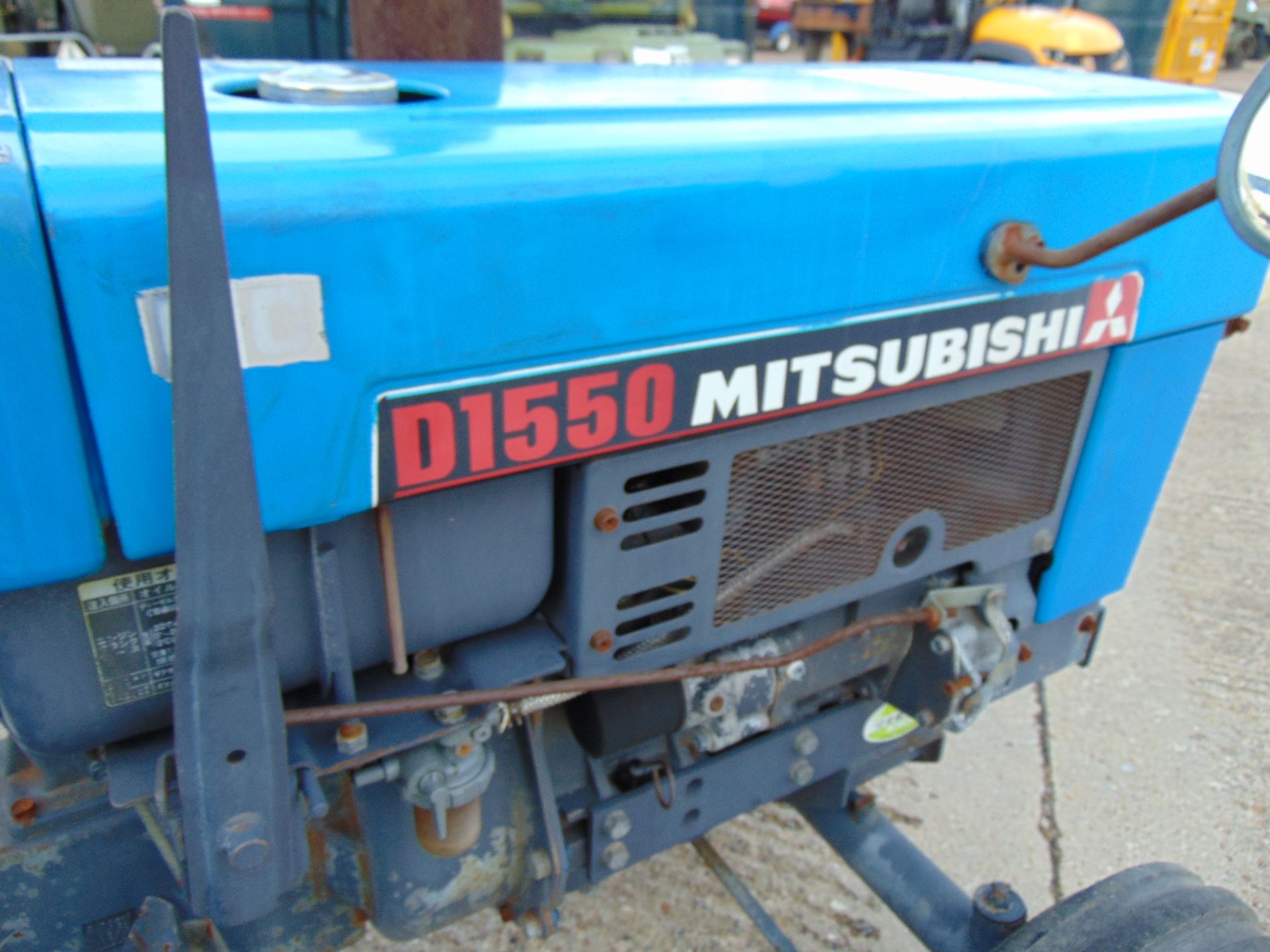 Mitsubishi D1550 Compact Tractor c/w Rotovator - Bild 14 aus 15
