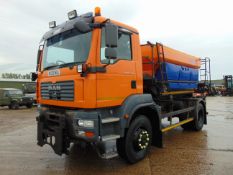 2008 MAN TGM 18.280 18T 4wd Gritter Lorry C/W Schmidt Gritter Body