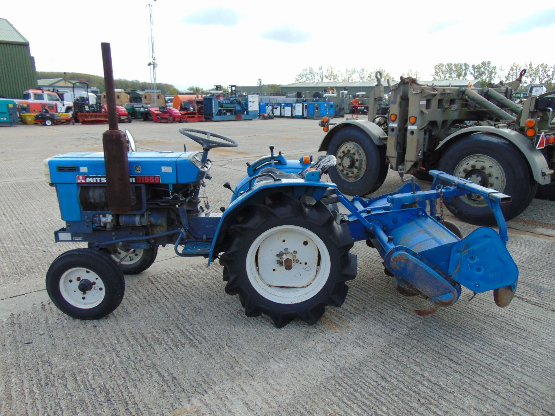 Mitsubishi D1550 Compact Tractor c/w Rotovator - Image 4 of 15