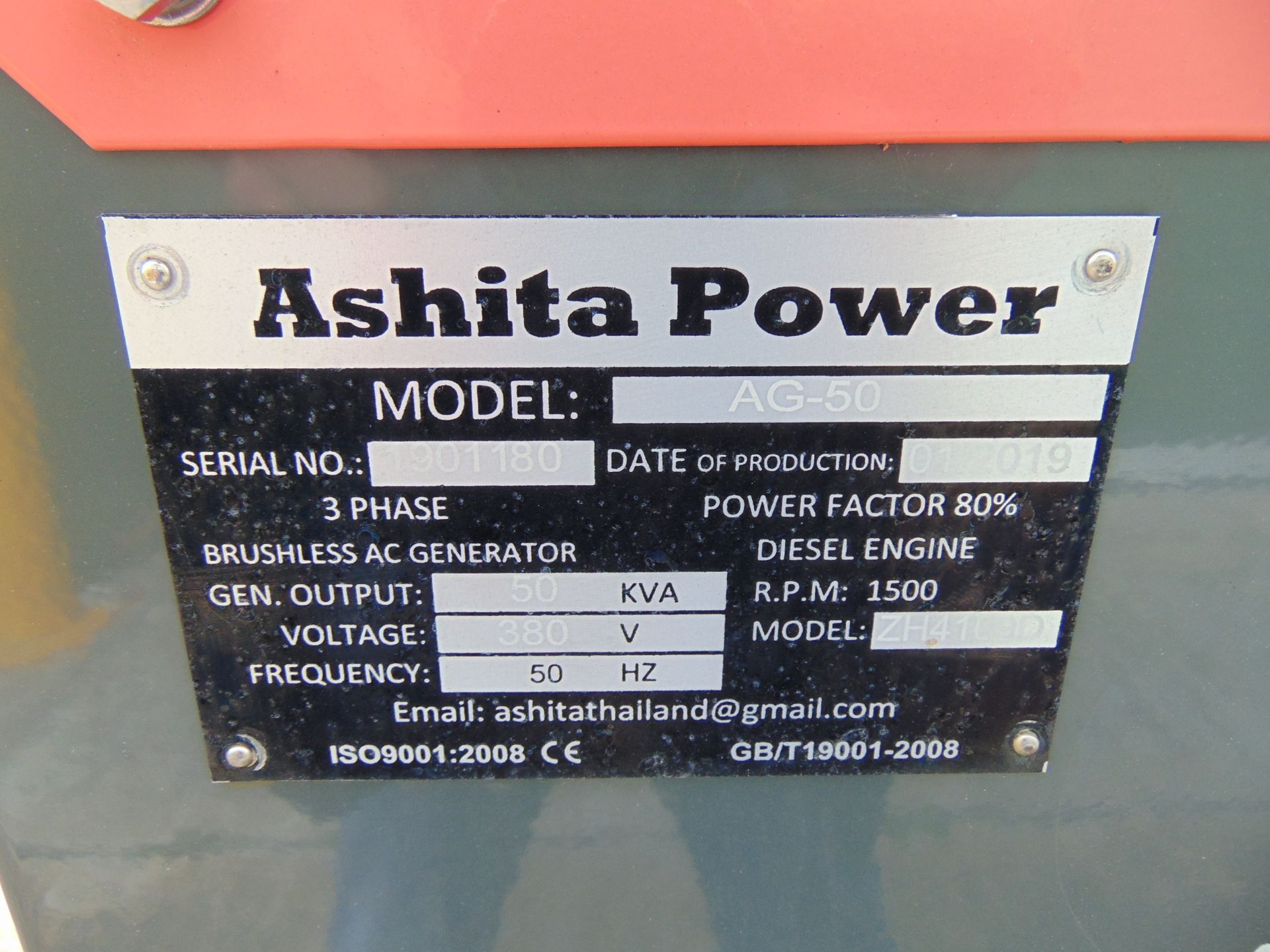 UNISSUED 50 KVA 3 Phase Silent Diesel Generator Set - Image 19 of 19