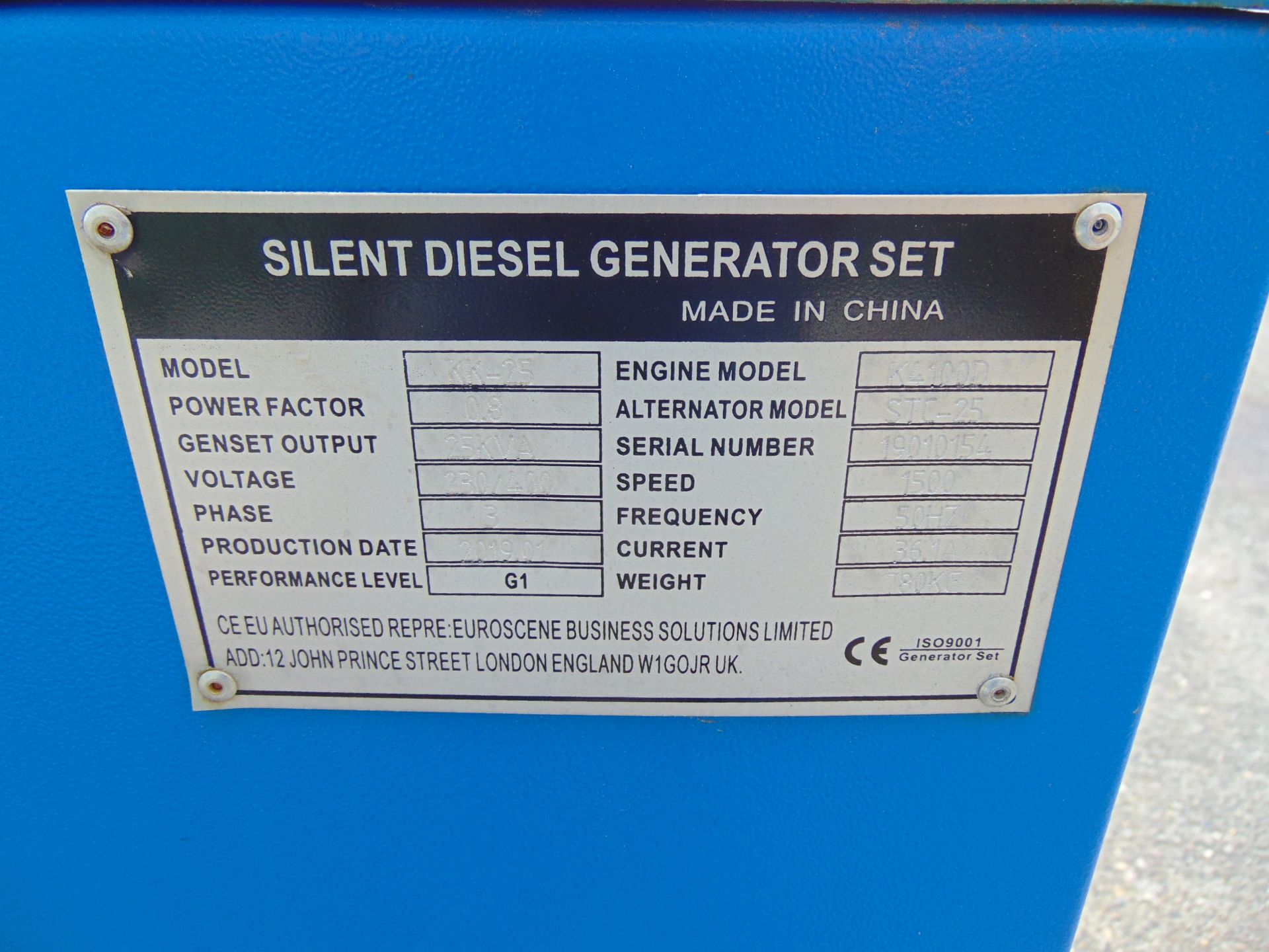 UNISSUED 25 KVA 3 Phase Silent Diesel Generator Set - Image 9 of 18