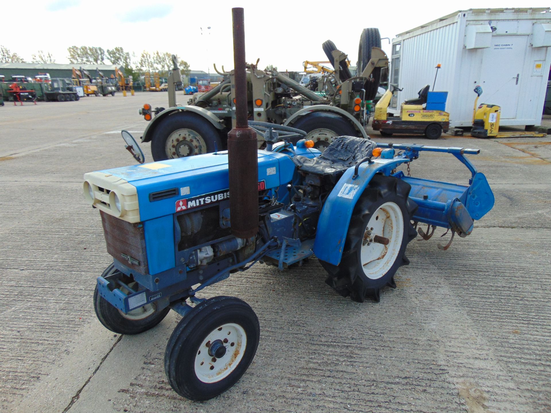 Mitsubishi D1550 Compact Tractor c/w Rotovator - Image 3 of 15