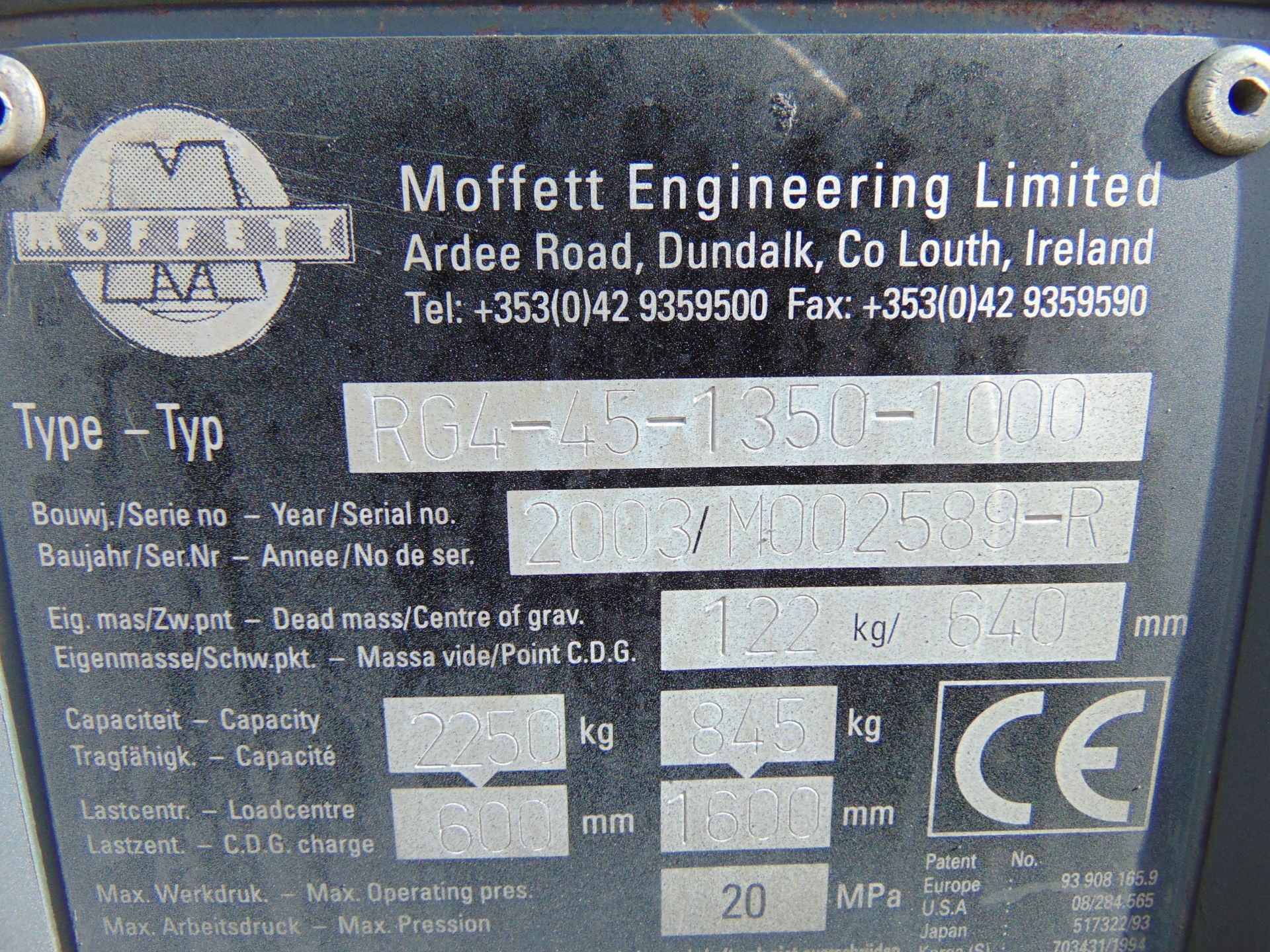 2003 Moffett Mounty M2003 Truck Mounted Forklift complete with Meijer Hydraulic Extension Forks - Image 28 of 30