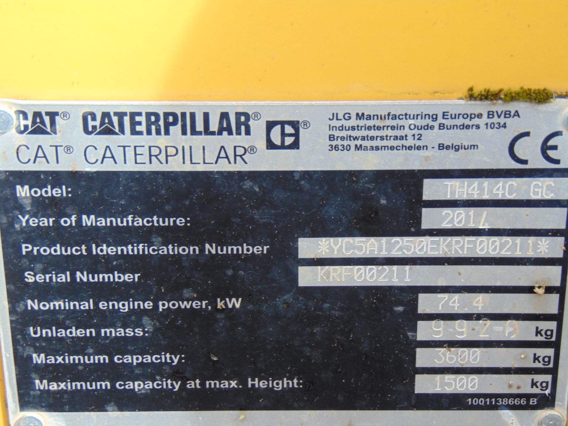 2014 Caterpillar TH414C GC 3.6 ton Telehandler - Image 18 of 18