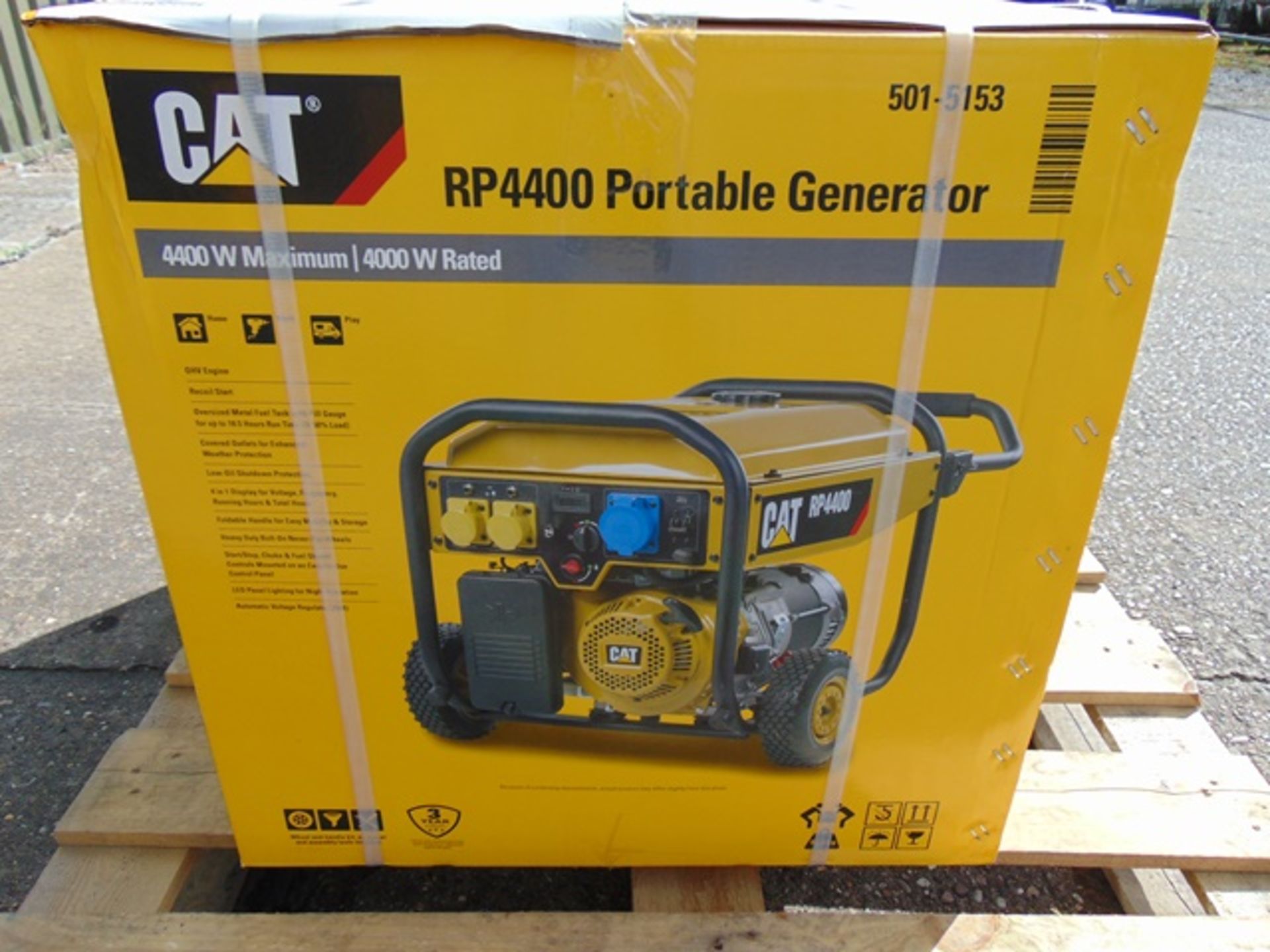 UNISSUED Caterpillar RP4400 Industrial Petrol Generator Set - Image 6 of 10