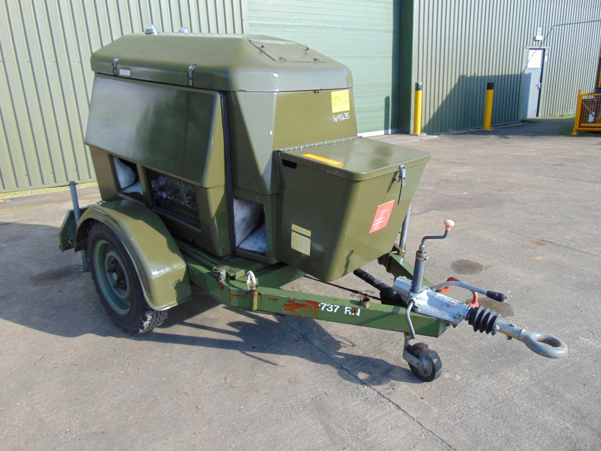 Ex Uk Royal Air Force Trailer Mounted 25 KVA Generator