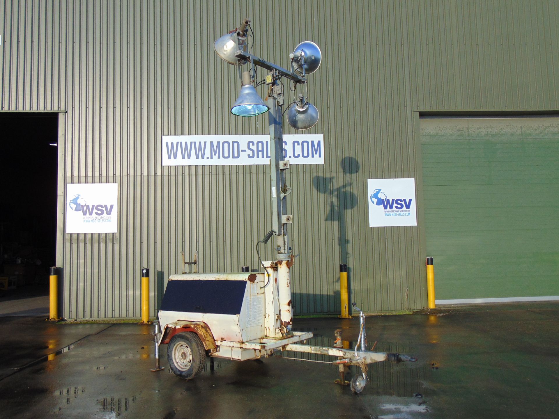 Terex Amida AL4050D-4MH Kubota Diesel Powered Trailer Mounted Lighting Tower