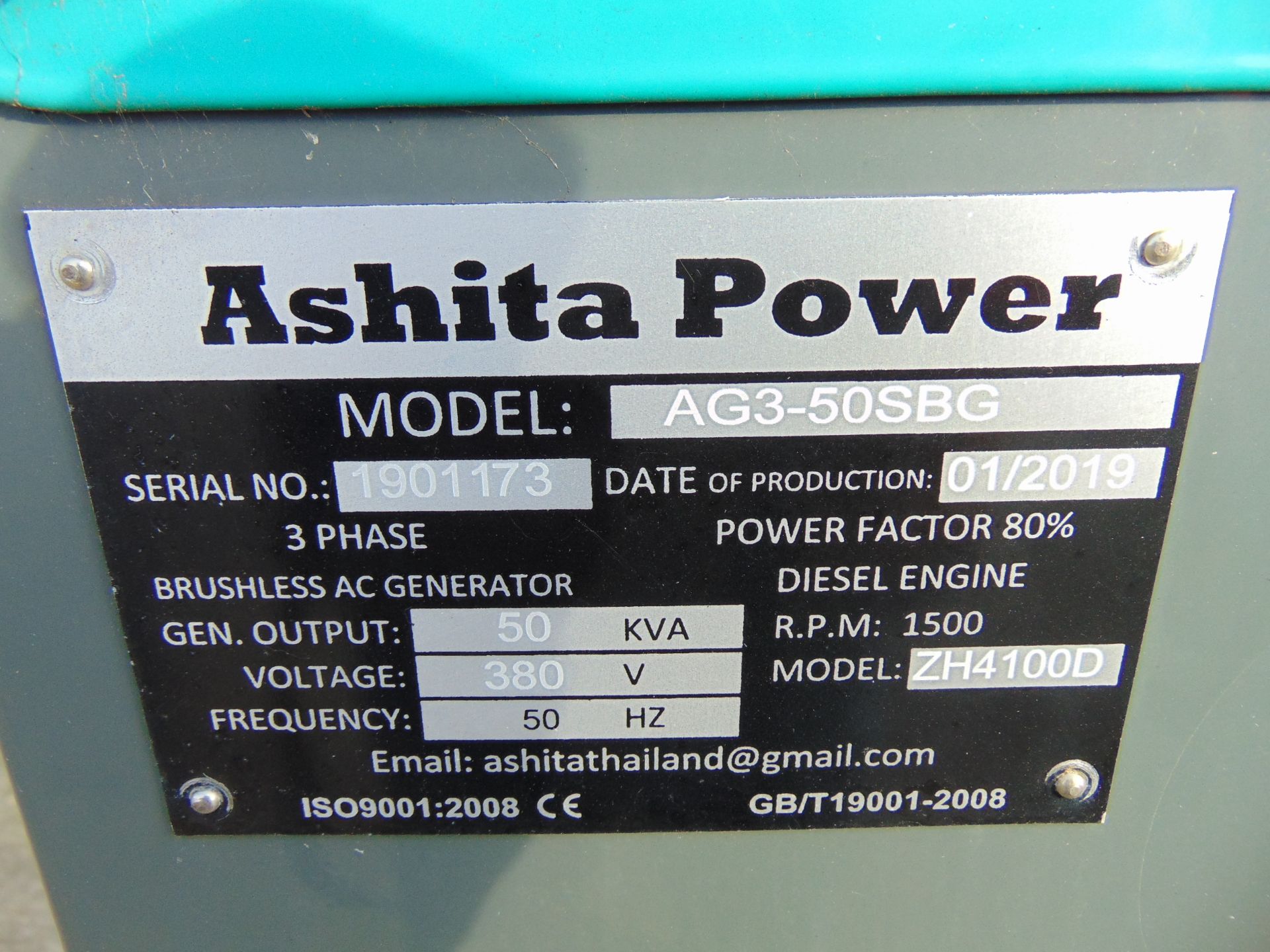 UNISSUED 50 KVA 3 Phase Silent Diesel Generator Set - Image 17 of 17