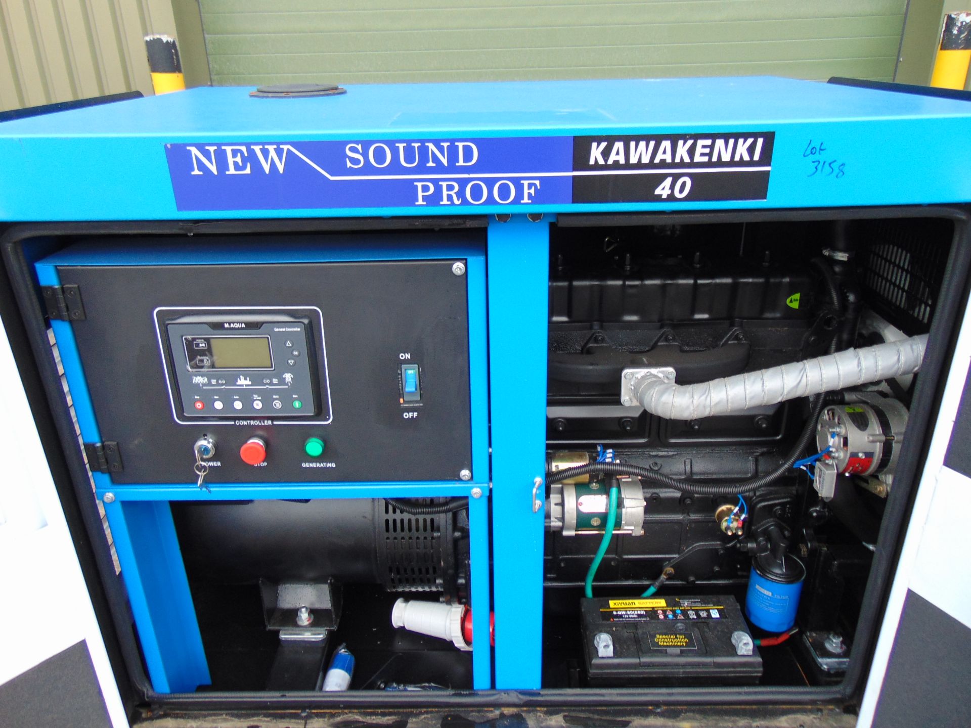UNISSUED 40 KVA 3 Phase Silent Diesel Generator Set - Image 13 of 14