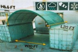 Container Shelter 20'W x 20'L x 6'6" H P/No C2020