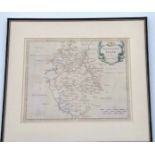 Three Robert Morden hand-coloured maps of Bedfordshire, Northampton and Cheshire