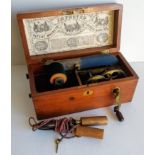 A Victorian patent Magneto Electric Machine for nervous diseases, in mahogany case with original