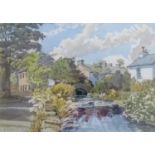 Henry Wilson Bracken (1920-1998), HIGH SUMMER, STAINTON, watercolour, framed, mounted and signed, 26