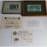 A Bank of England White Five Pounds, K.O Peppiatt London 2nd January, 1936. Serial no. A257 13122; a